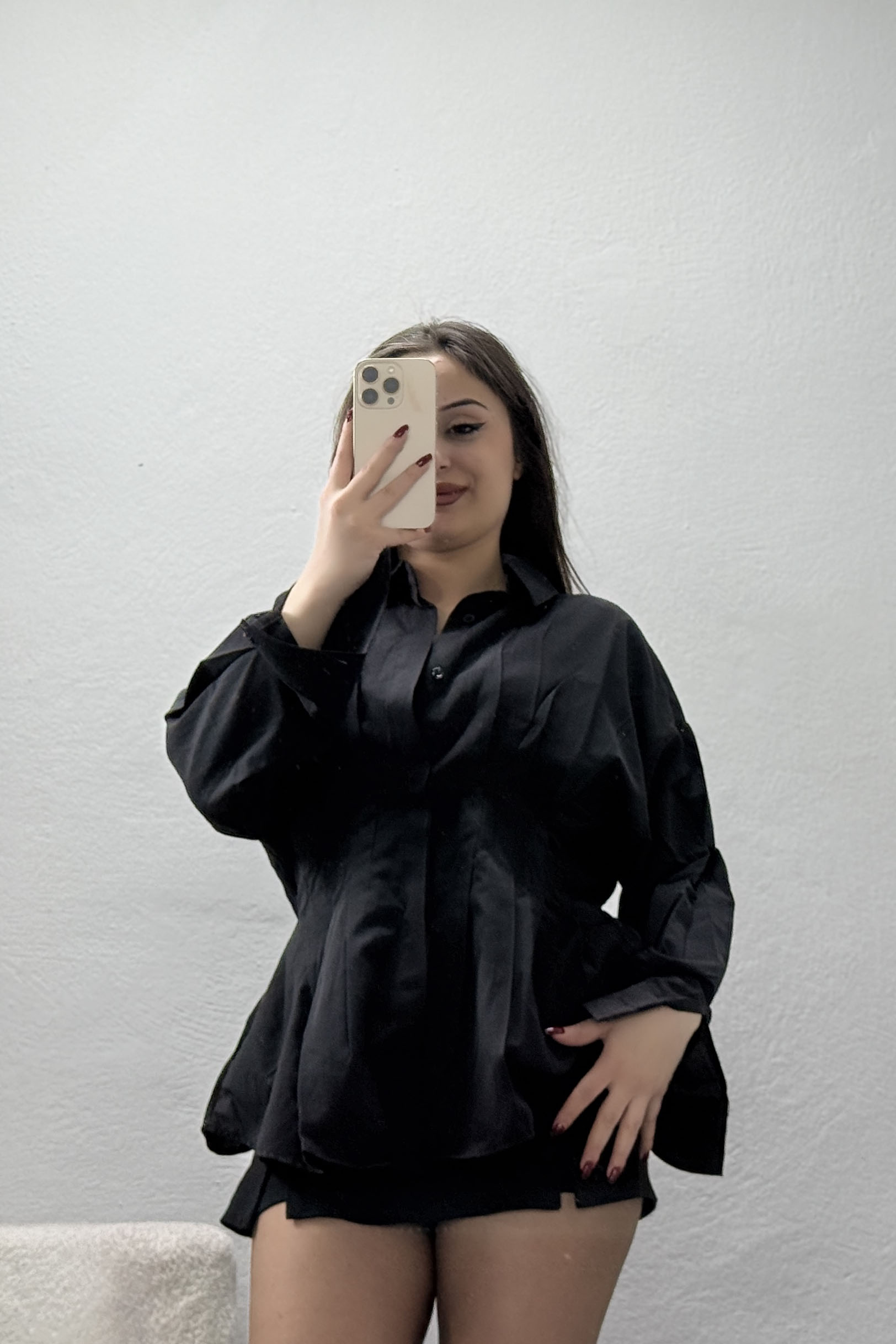 Bel Pensli Gömlek  Siyah - 71142.1402.