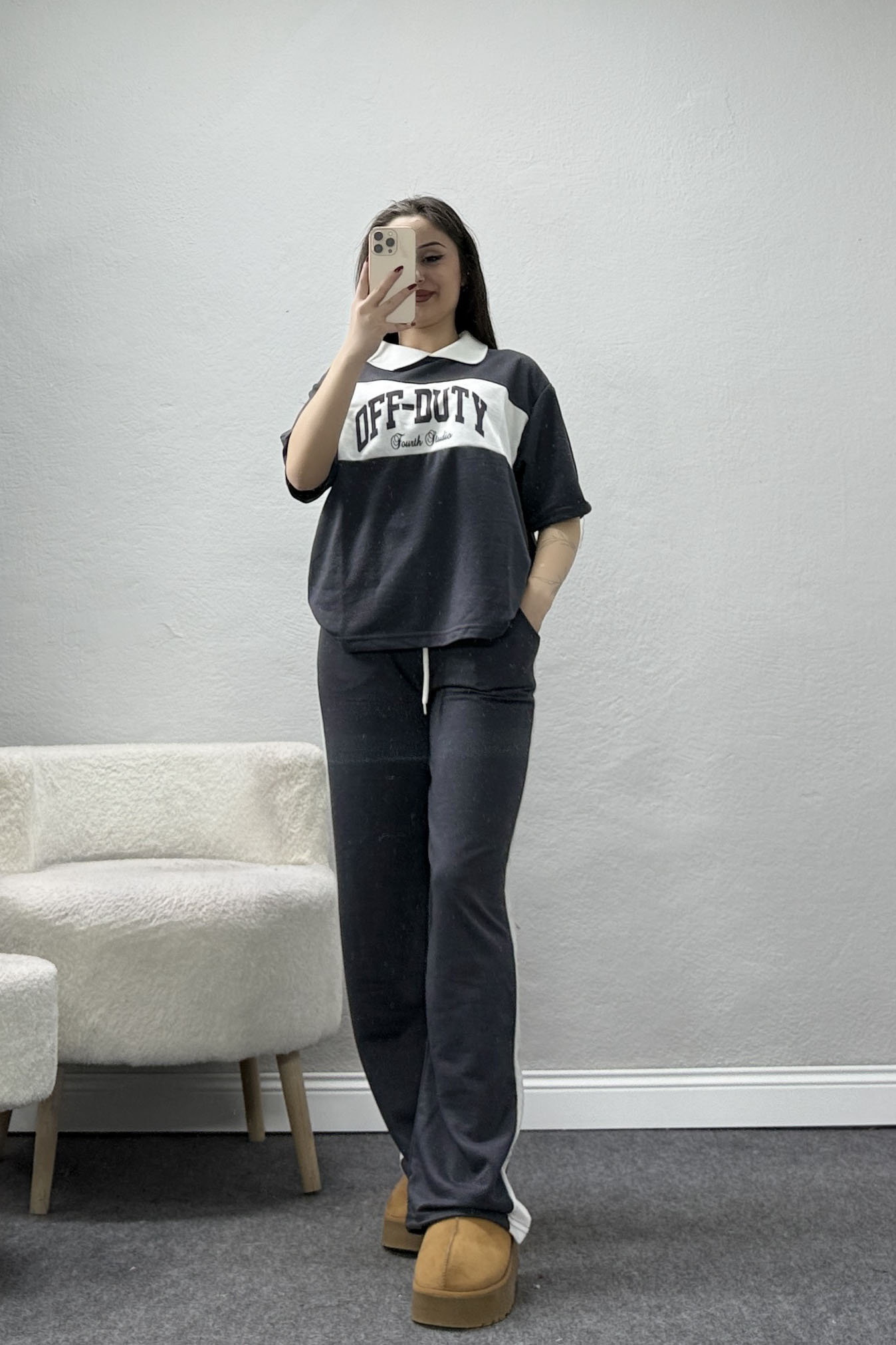 2 İplik Eşofman Takımı Füme - 52280.1005.