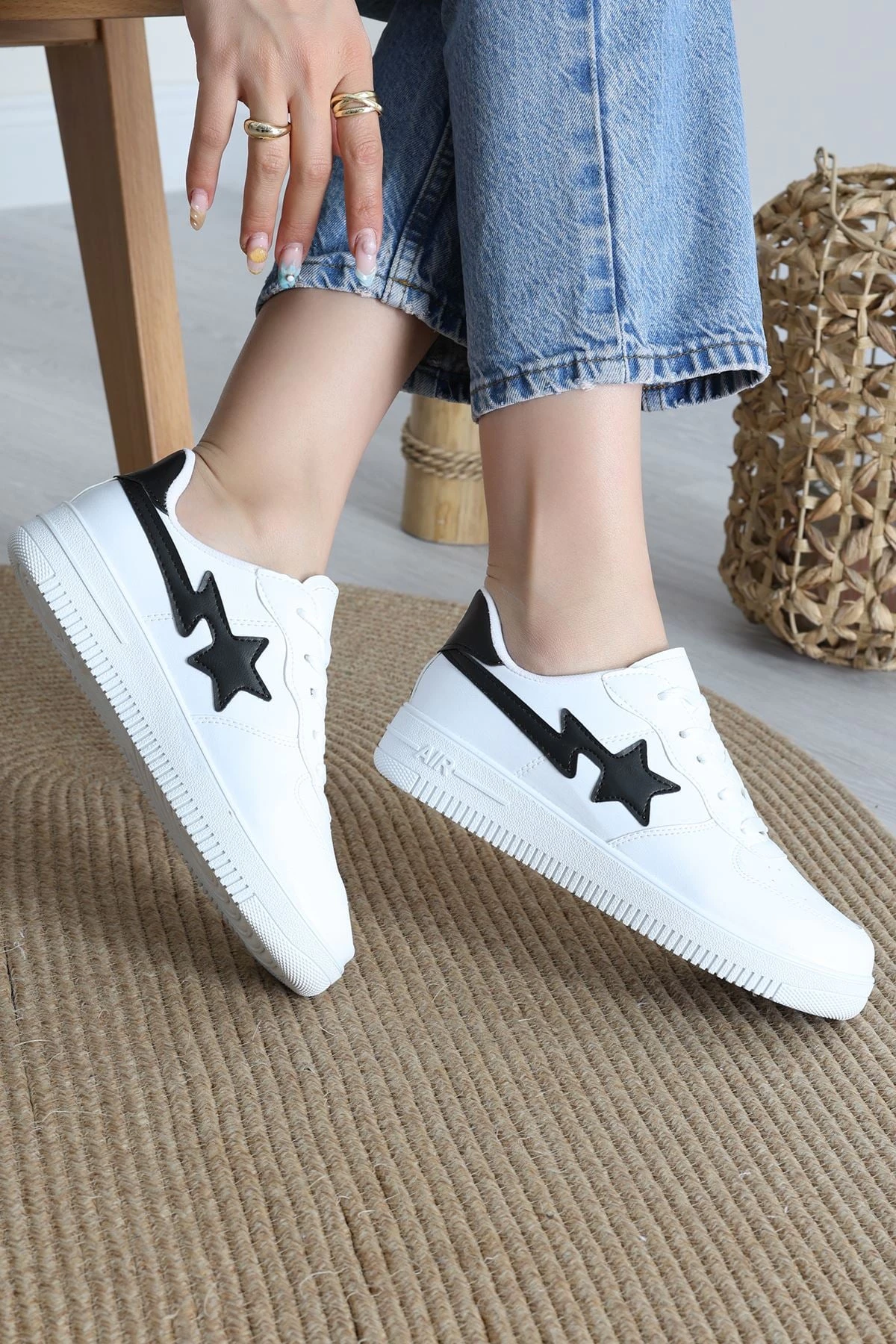 Günlük Ayakkabı Beyazsiyah - 12149.264.