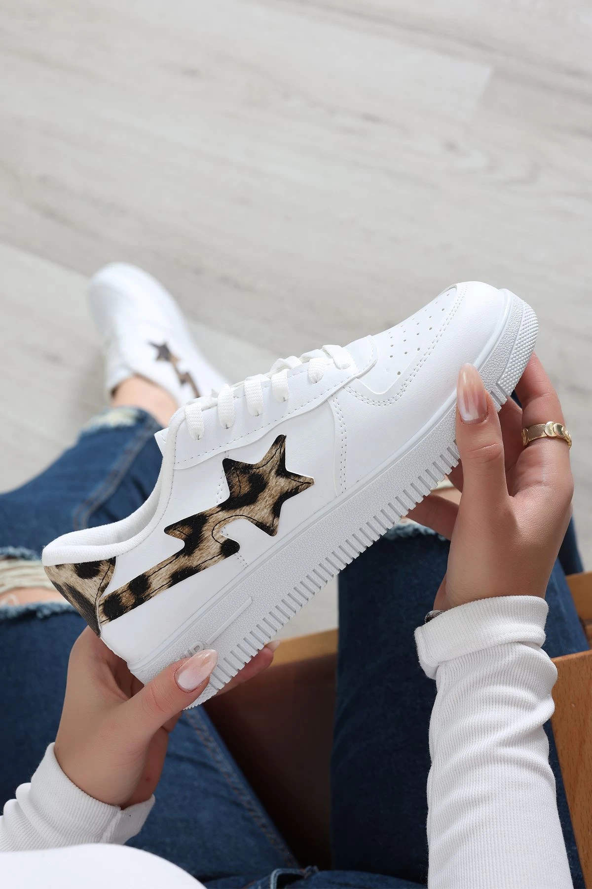 Günlük Ayakkabı Beyazleopar - 12149.264.