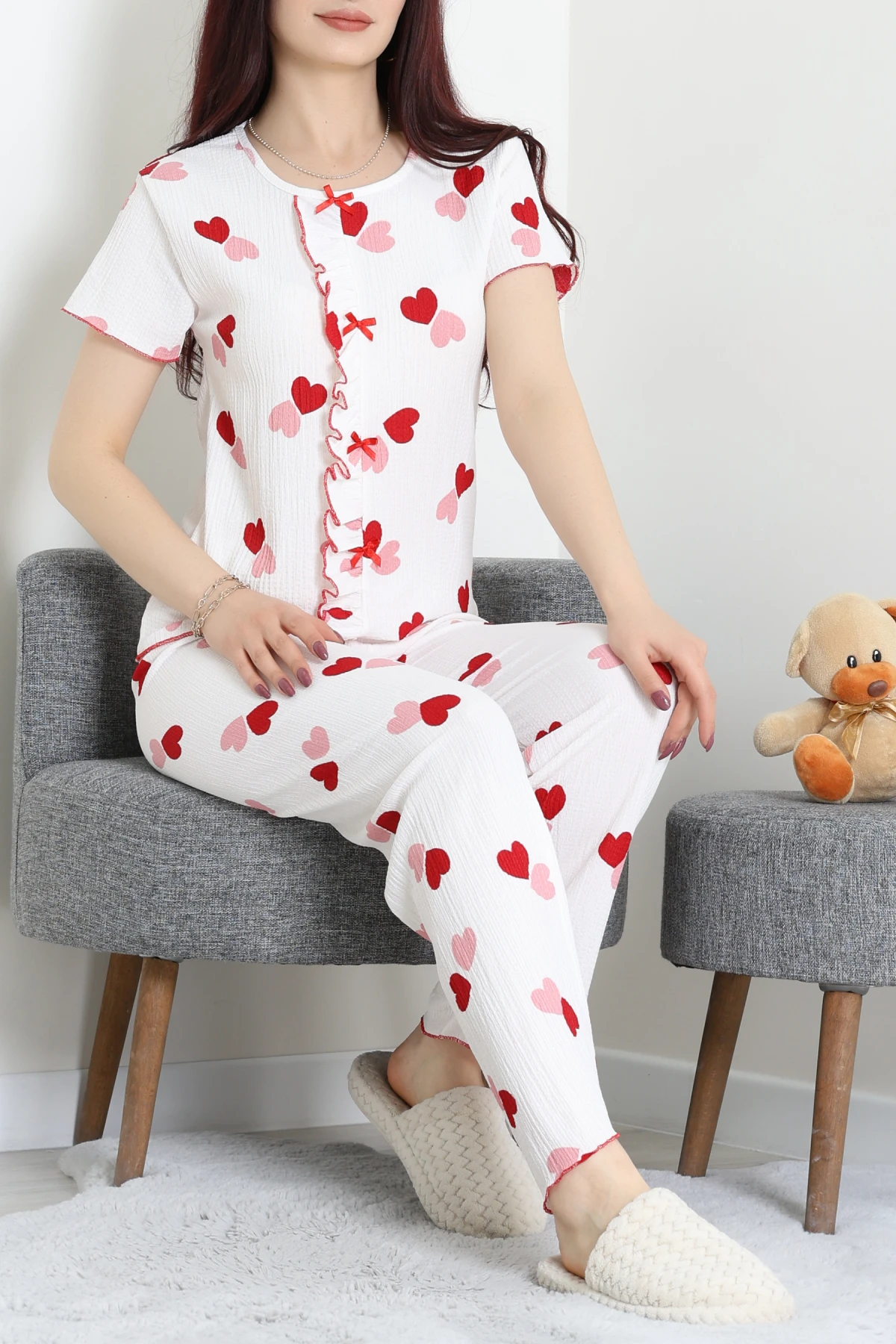 Bisiklet Yaka Fırfırlı Takım Büyükkalp - 158.1287.