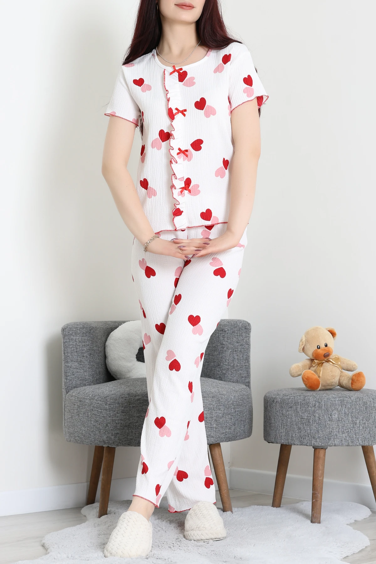 Bisiklet Yaka Fırfırlı Takım Büyükkalp - 158.1287.