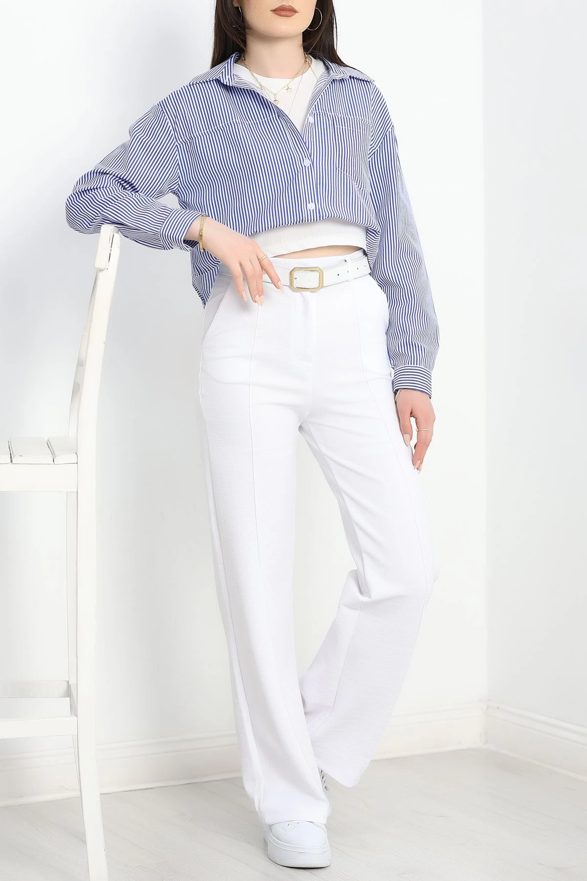 Atletli Çizgili Gömlek Saksçizgili - 1696.179.