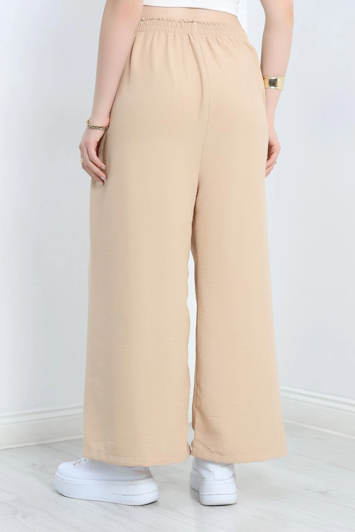 Ayrobin Bol Paça Pantolon Sütlükahve - 18587.1316.