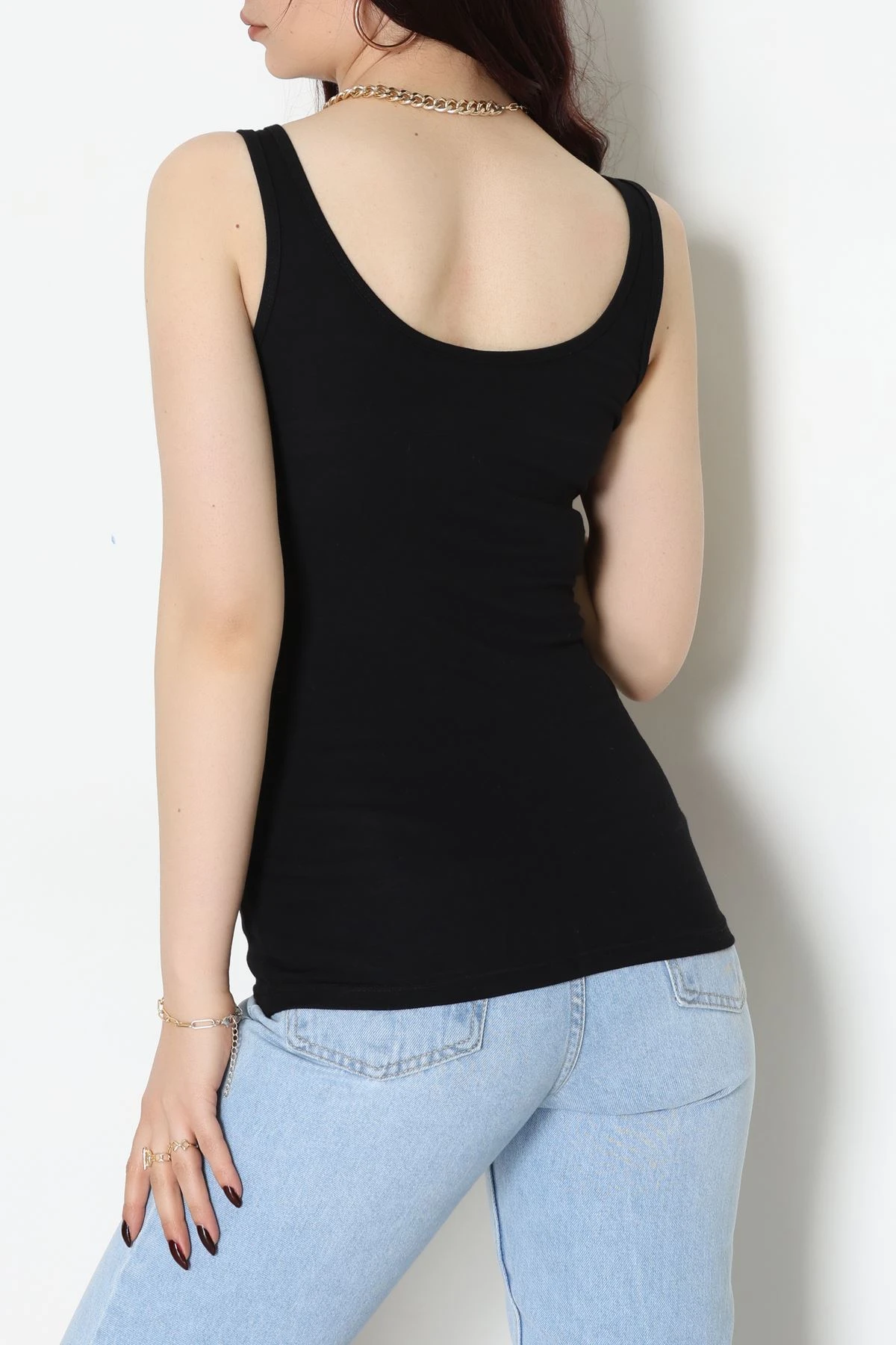 Kalın Askılı Atlet Siyah - 19057.200.