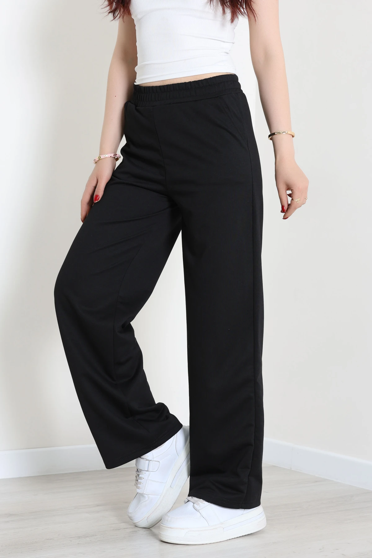 2 İplik Penye Eşofman Altı Siyah - 20281.1878.