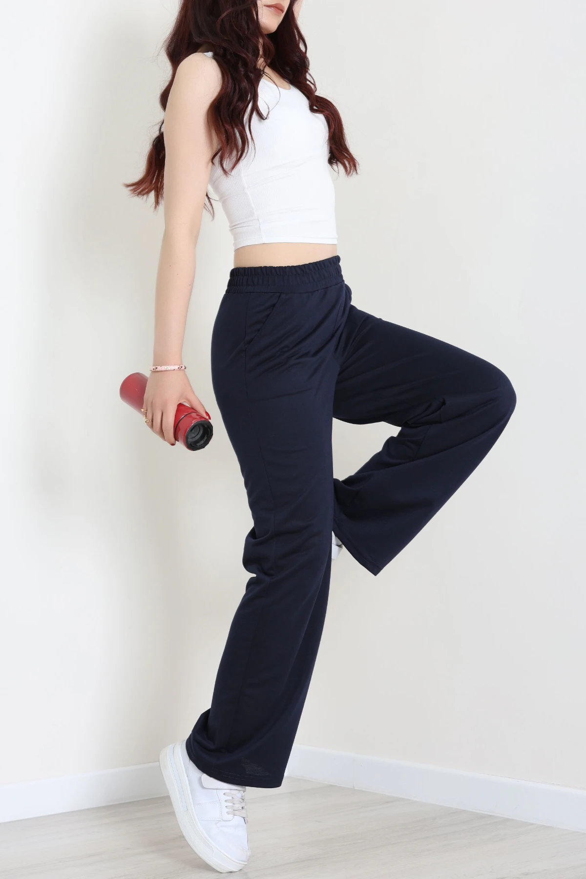 2 İplik Penye Eşofman Altı Lacivert - 20281.1878.