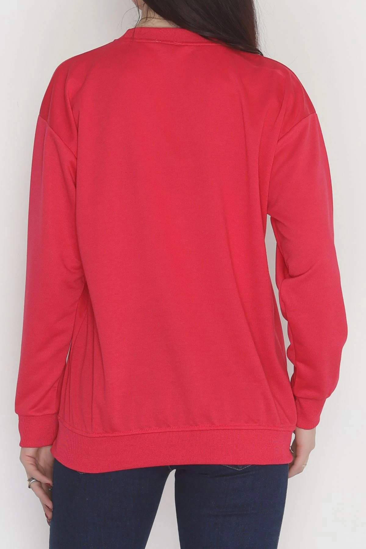 2 İp Bisiklet Yaka Sweat Fuşya - 20790.1878.