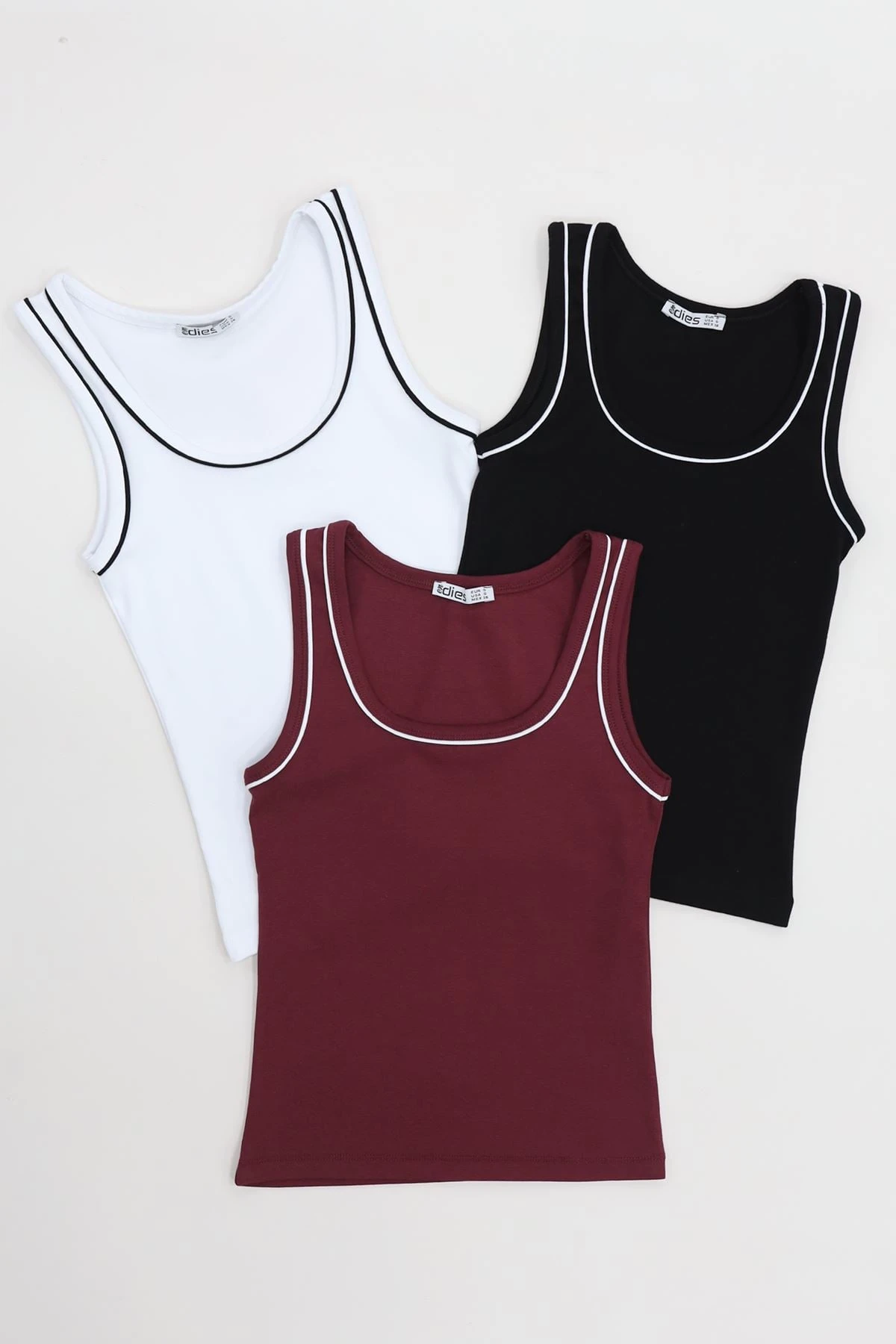 Biye Garnili Kare Yaka Atlet Siyah - 21870.200.