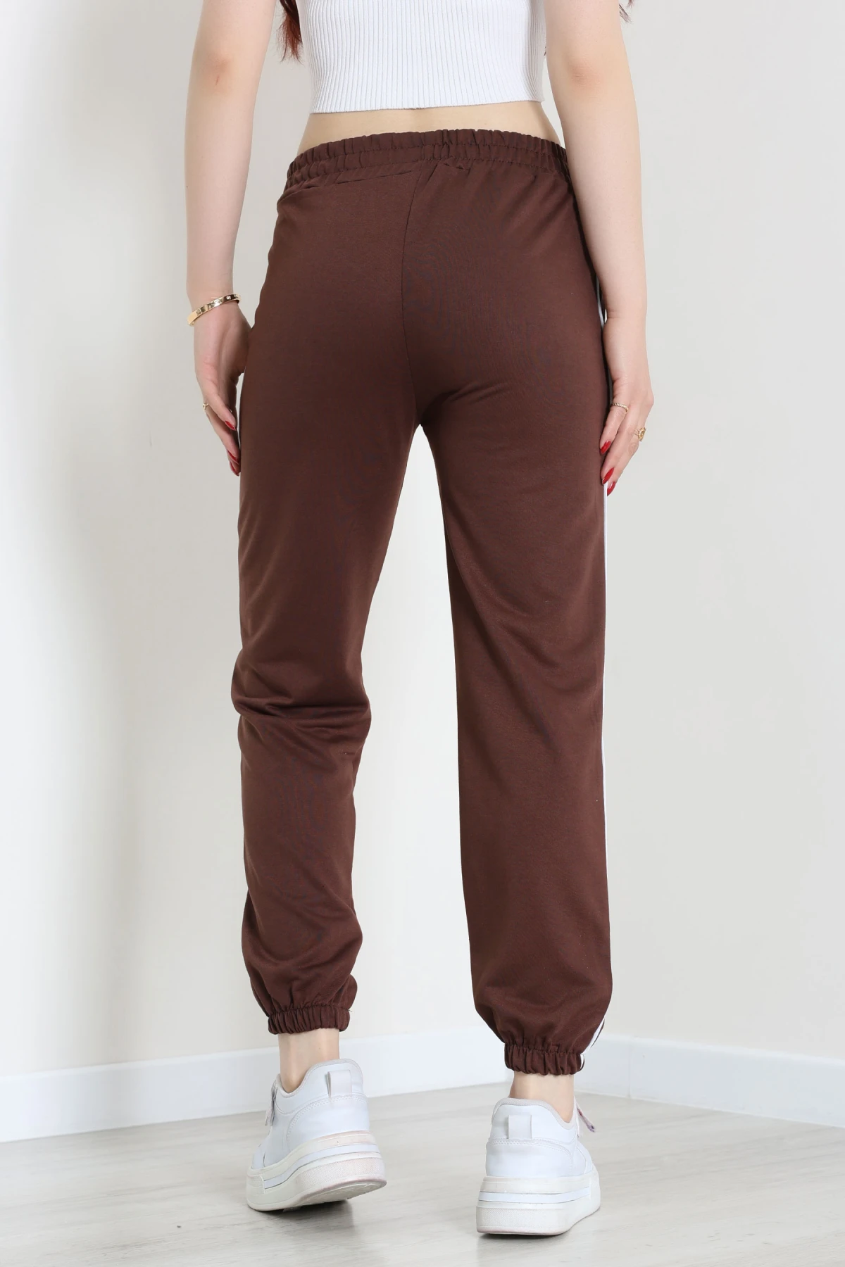 2 İplik Biyeli Eşofman Altı Kahve - 30105.1878.