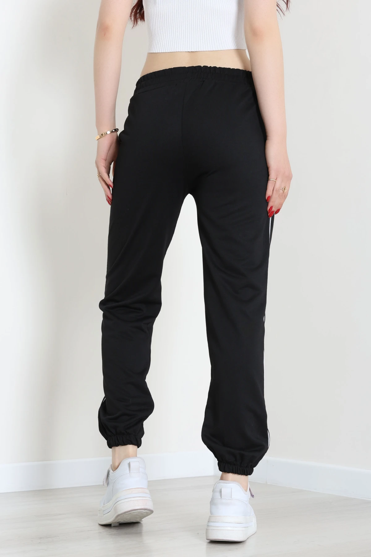 2 İplik Biyeli Eşofman Altı Siyah - 30105.1878.