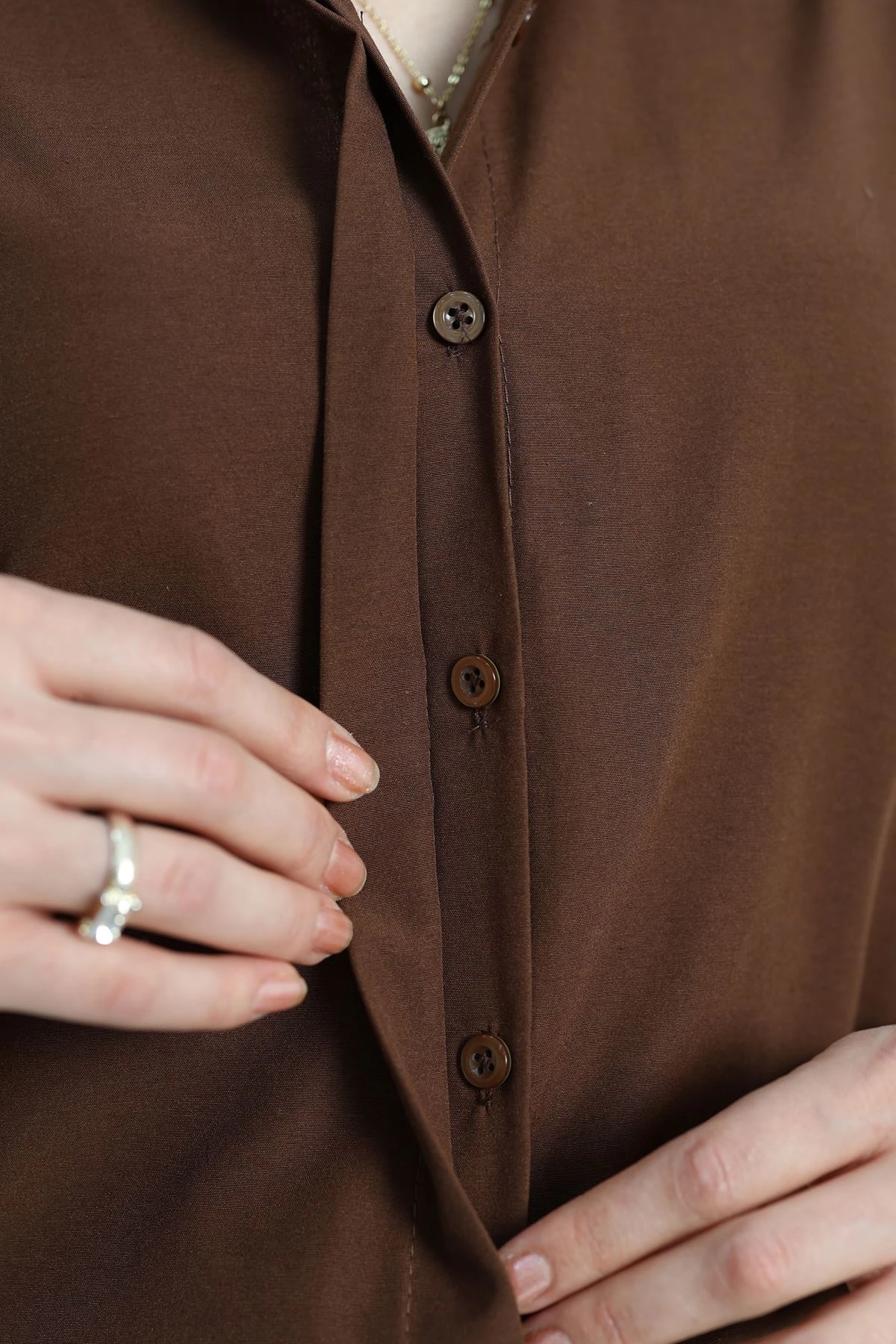 Balon Kol Gömlek Kahve - 30839.1949.