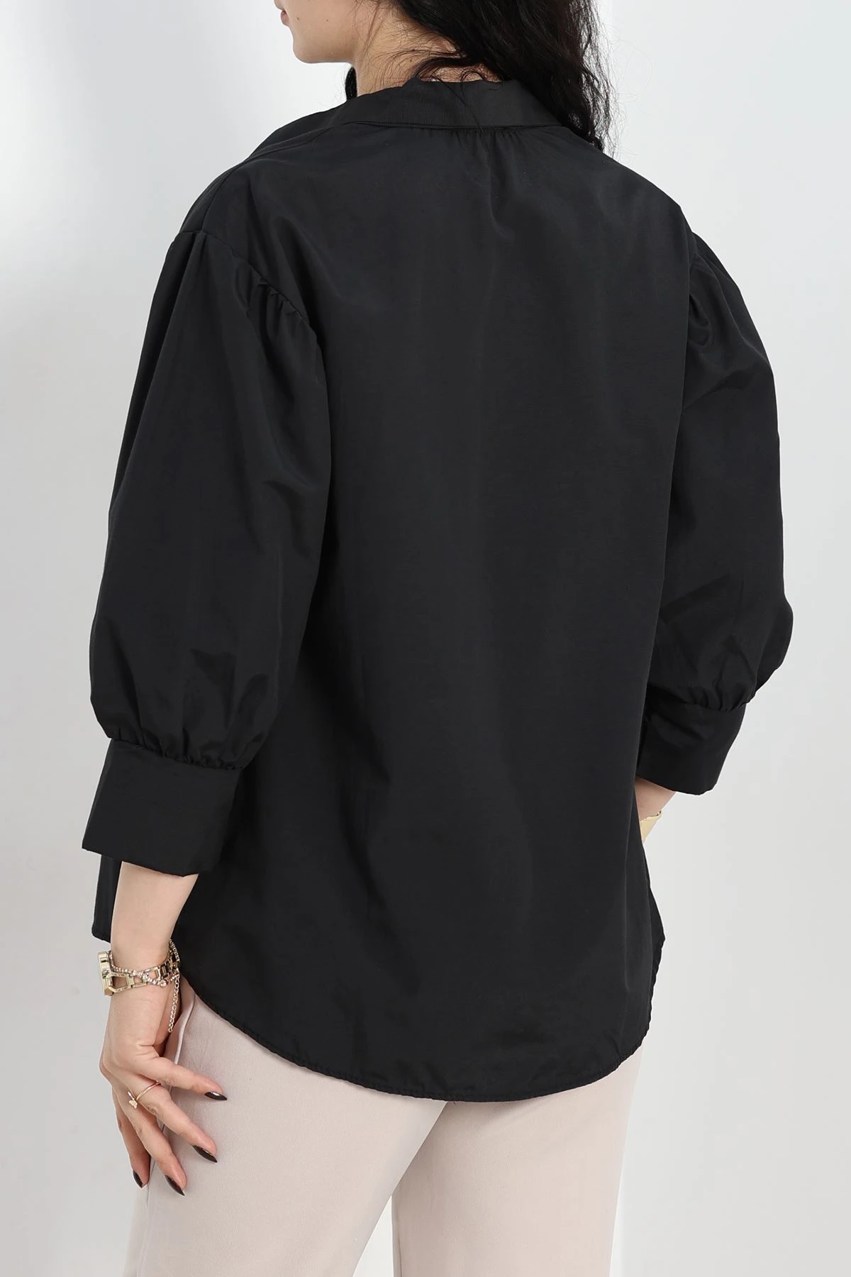 Balon Kol Gömlek Siyah - 30839.1949.