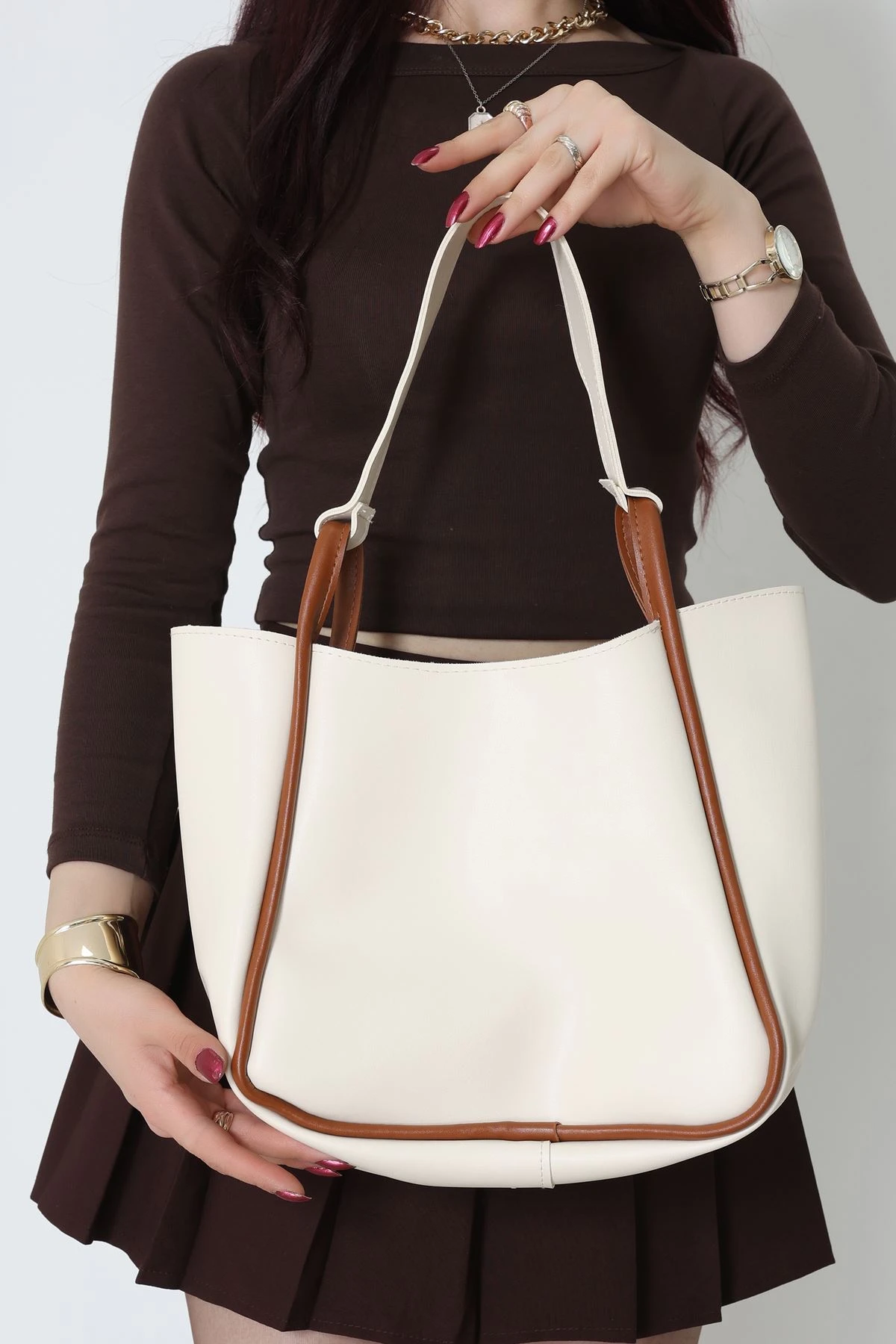 Kol Çantası Kremkahve - 31225.2063.