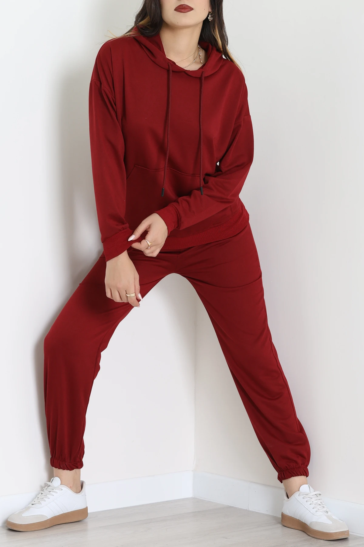 2 İplik Eşofman Takımı Bordo - 31308.1878.