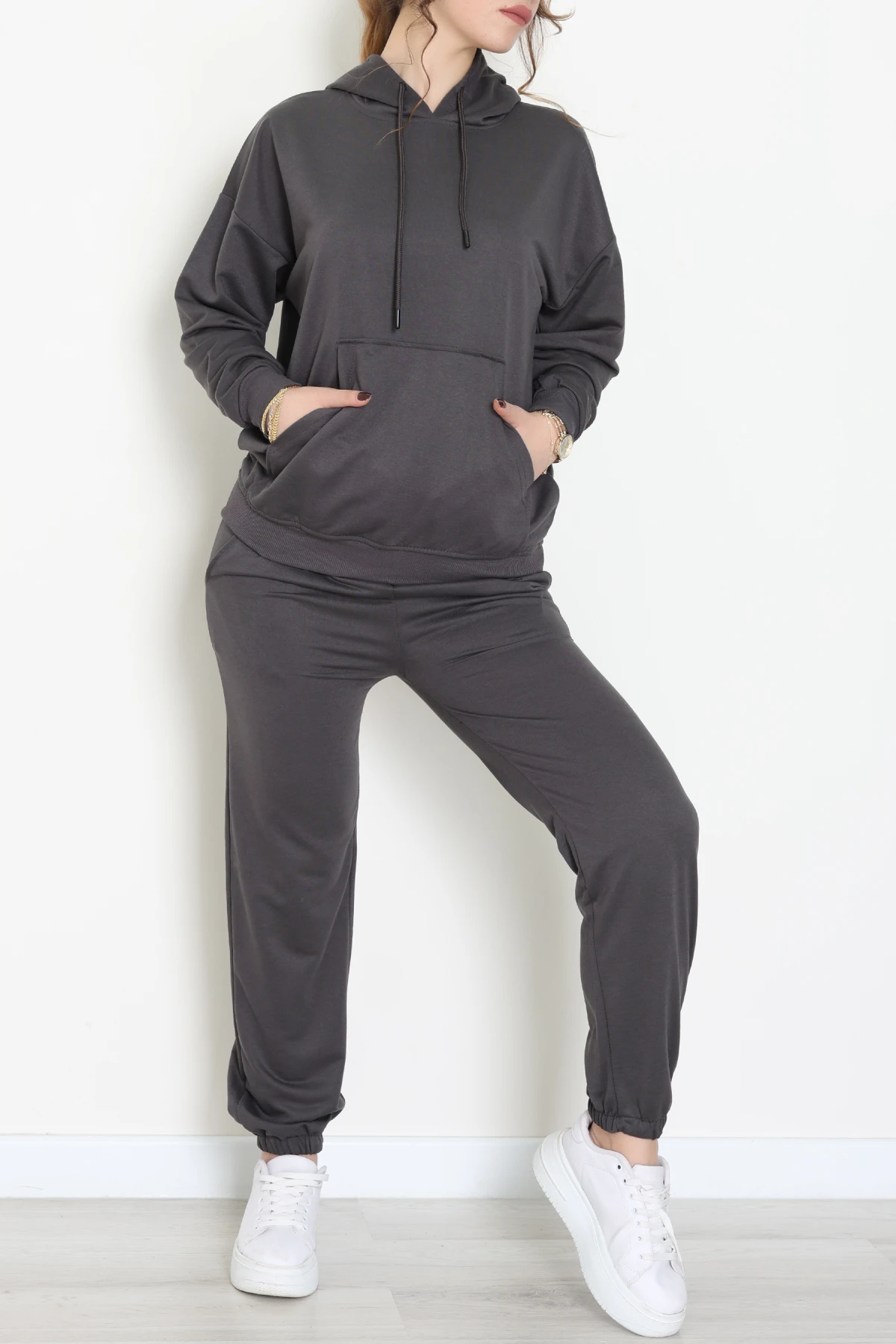 2 İplik Eşofman Takımı Antrasit - 31308.1878.