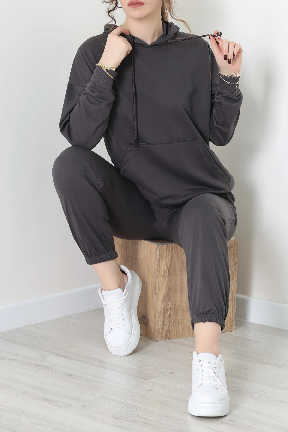 2 İplik Eşofman Takımı Antrasit - 31308.1878.