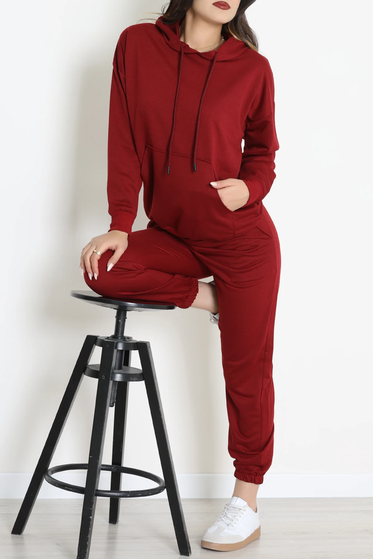 2 İplik Eşofman Takımı Bordo - 31308.1878.