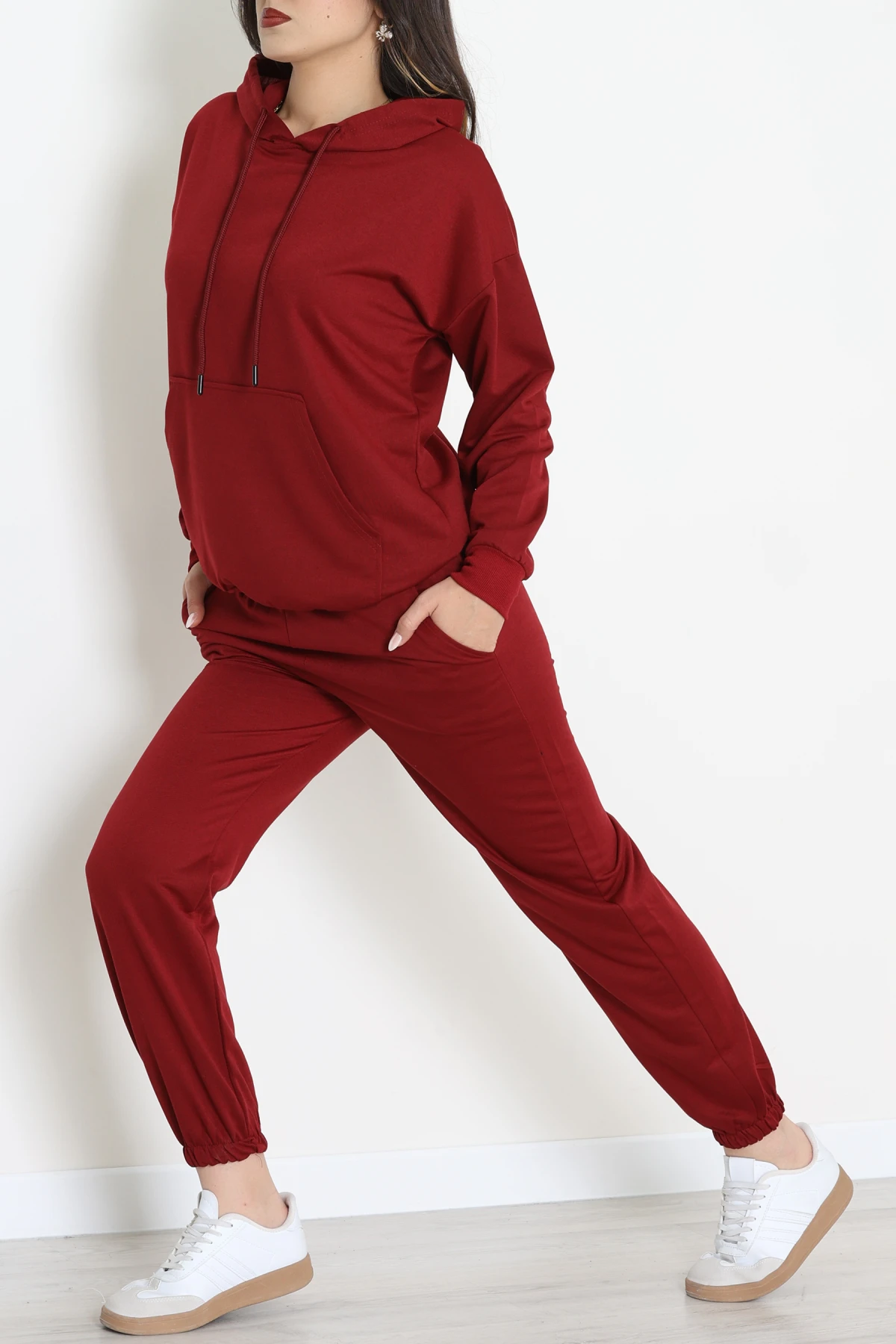 2 İplik Eşofman Takımı Bordo - 31308.1878.