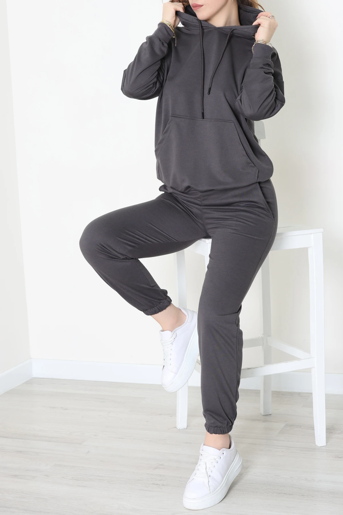 2 İplik Eşofman Takımı Antrasit - 31308.1878.