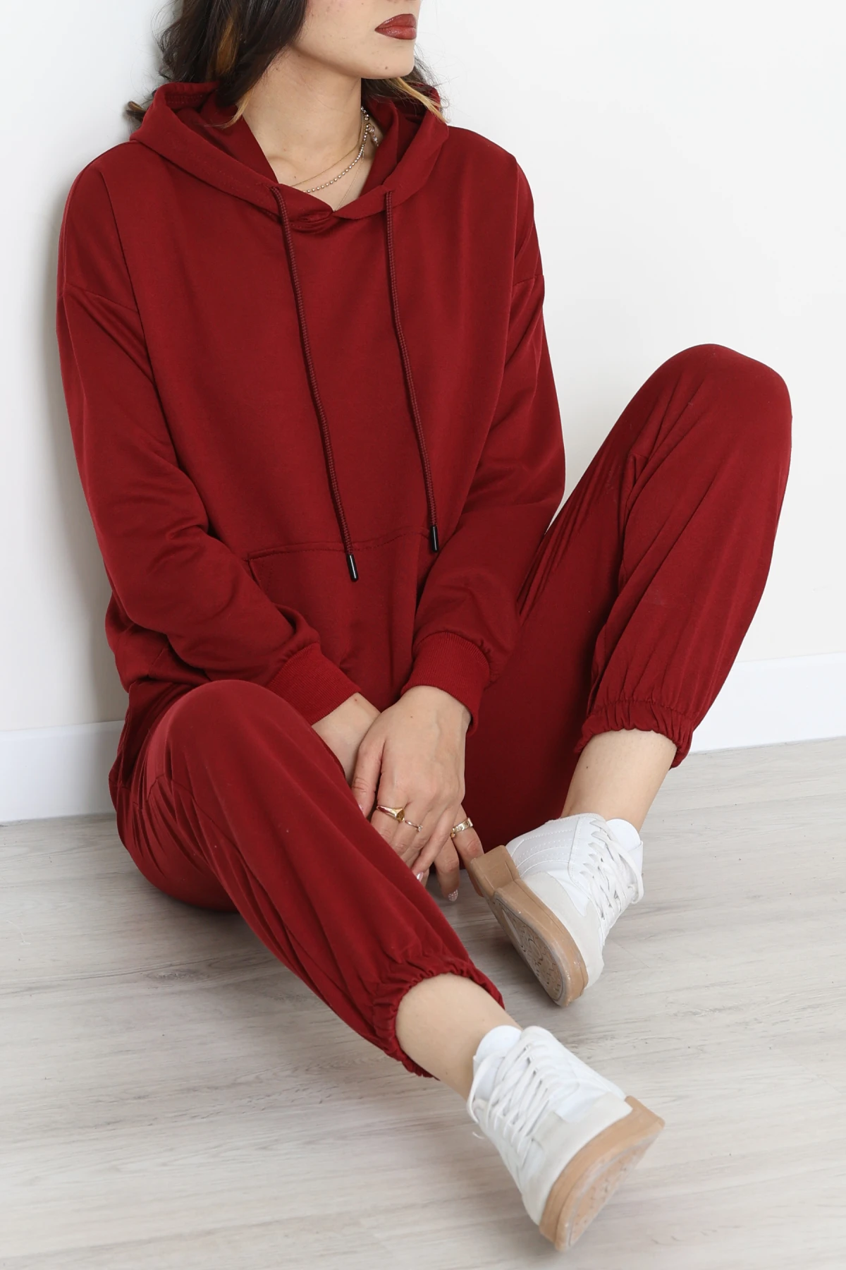 2 İplik Eşofman Takımı Bordo - 31308.1878.