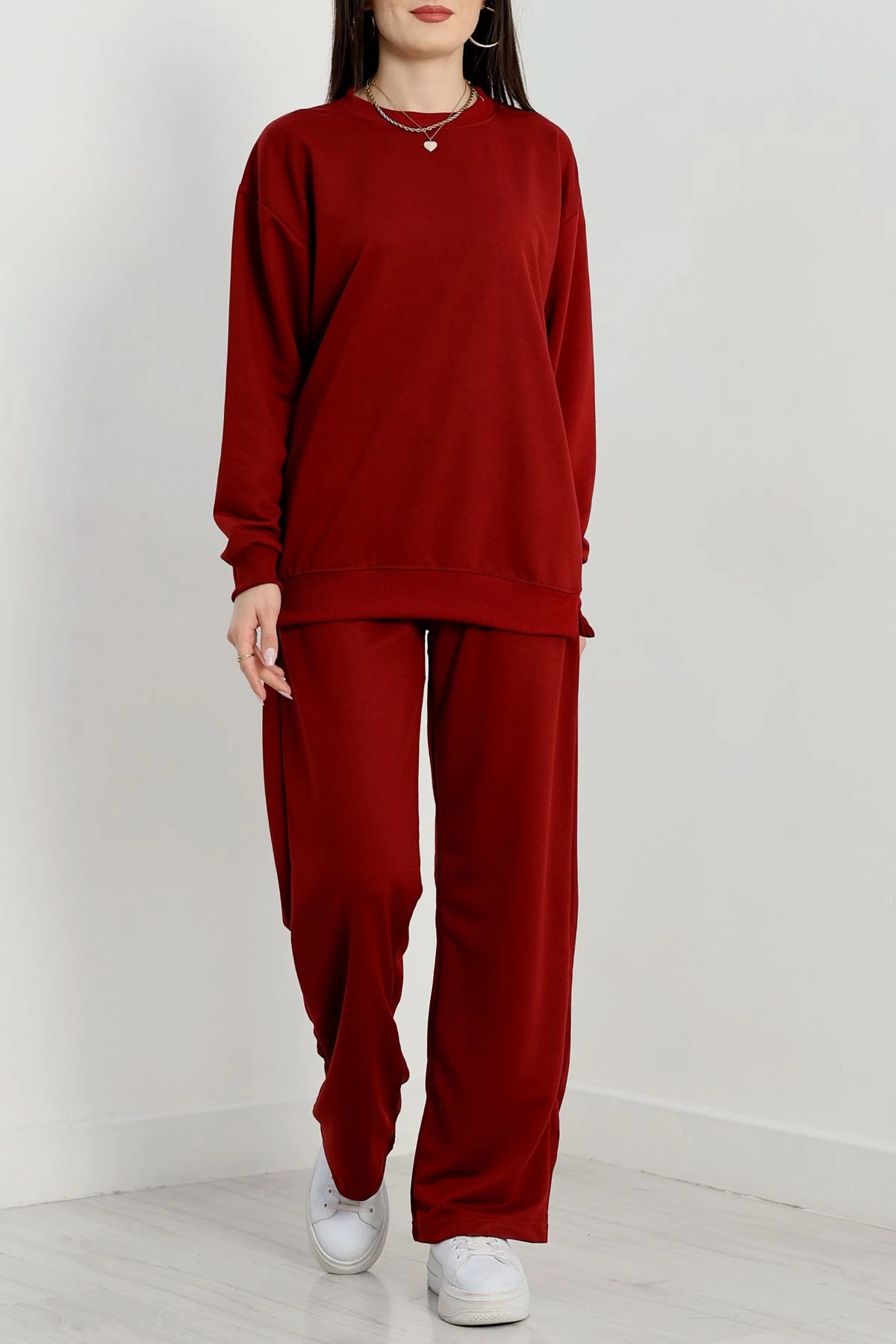 2 İplik Eşofman Takımı Bordo - 31309.1878.