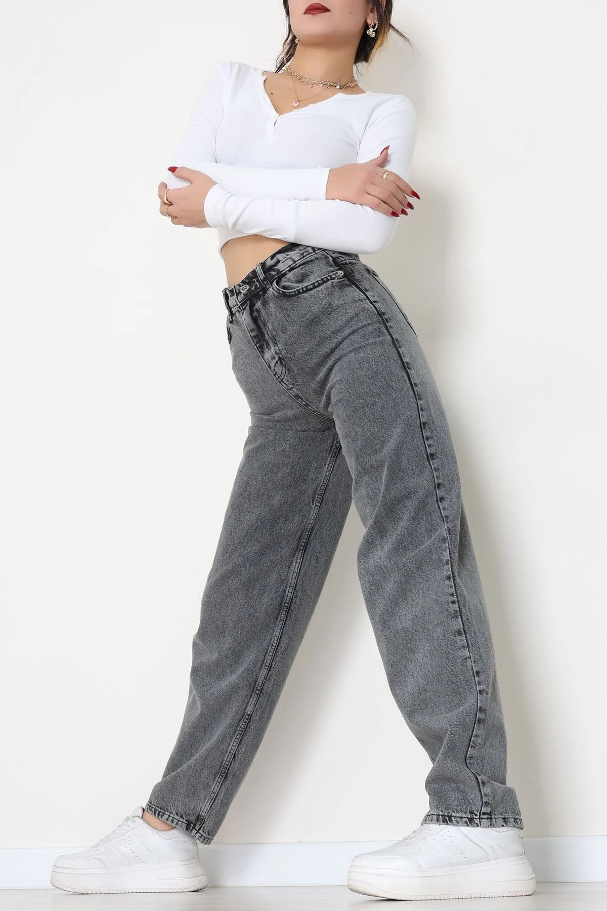 Baggy Kot Pantolon Gray - 31536.2088.
