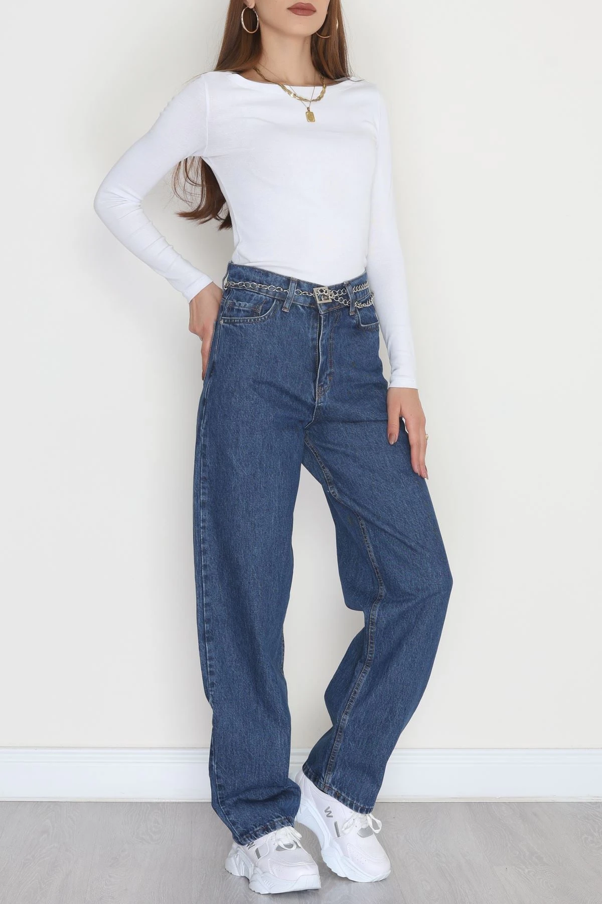 Baggy Kot Pantolon Mavi1 - 31536.2088.