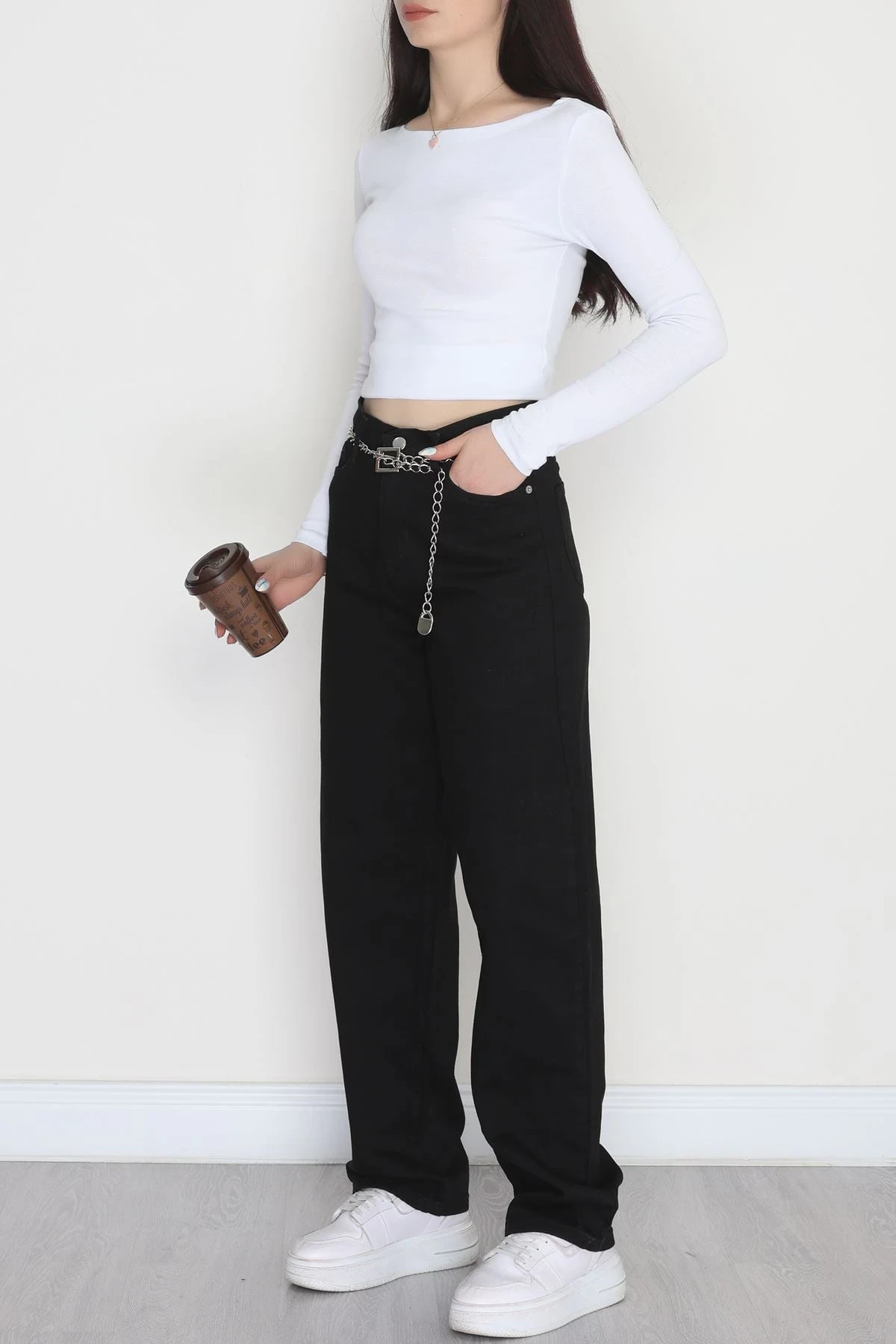 Baggy Kot Pantolon Siyah - 31536.2088.