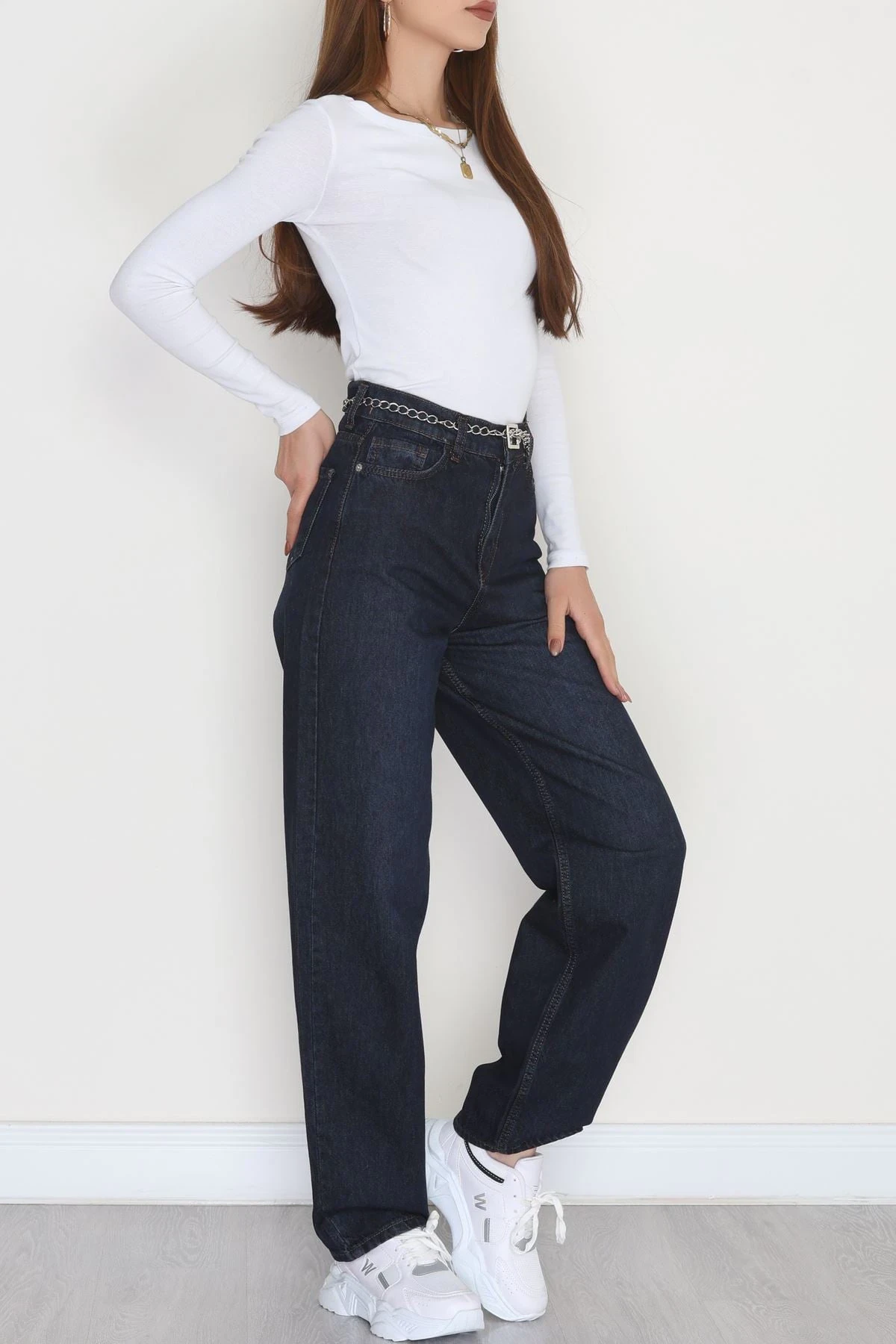 Baggy Kot Pantolon Lacivert - 31536.2088.