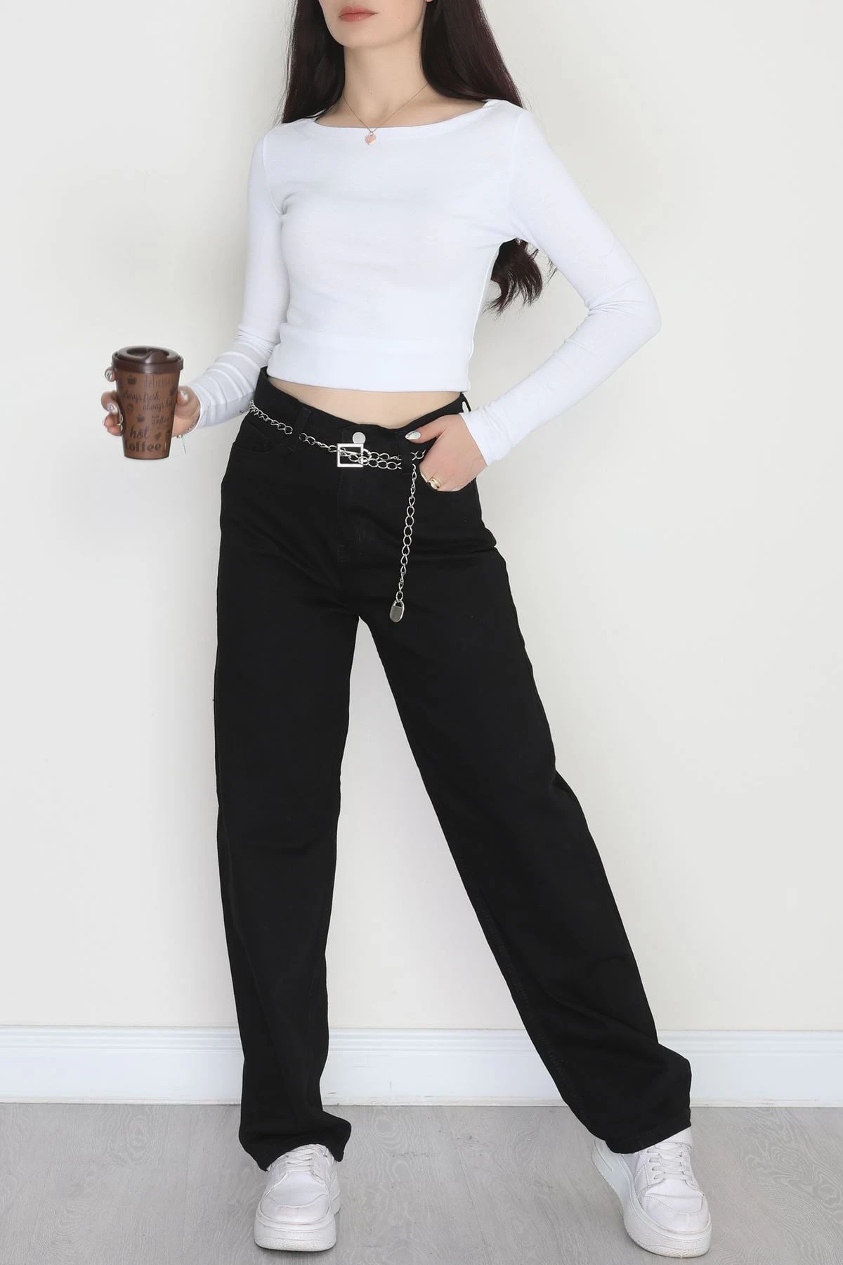 Baggy Kot Pantolon Siyah - 31536.2088.