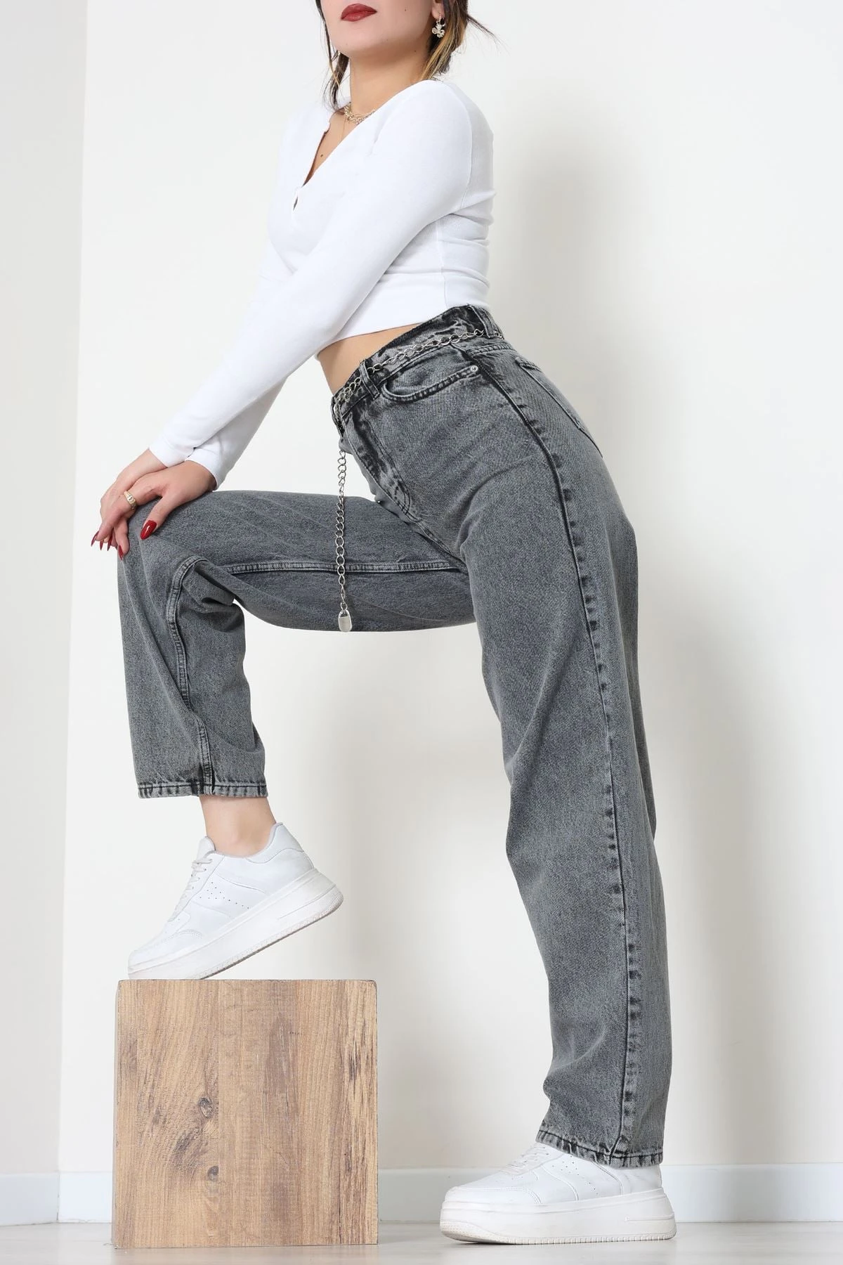 Baggy Kot Pantolon Gray - 31536.2088.