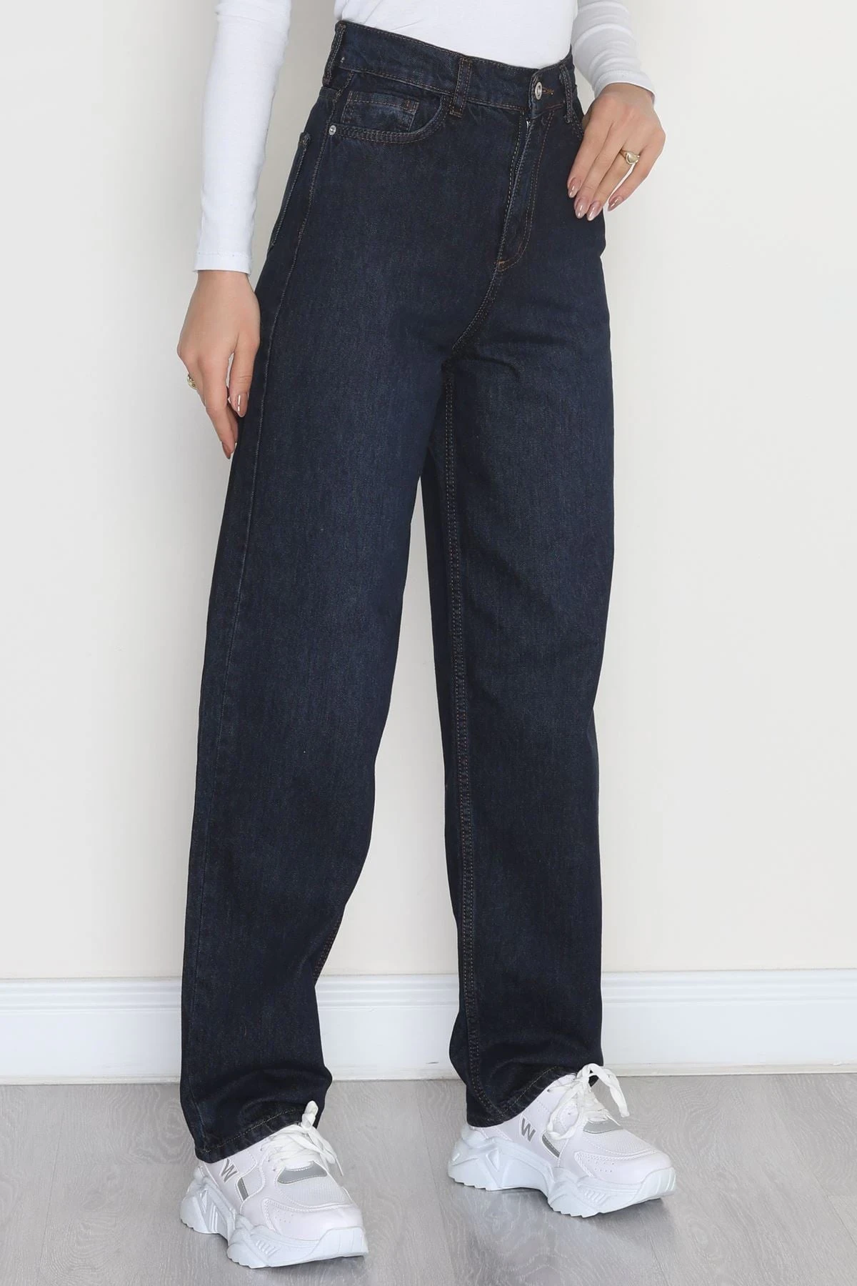 Baggy Kot Pantolon Lacivert - 31536.2088.