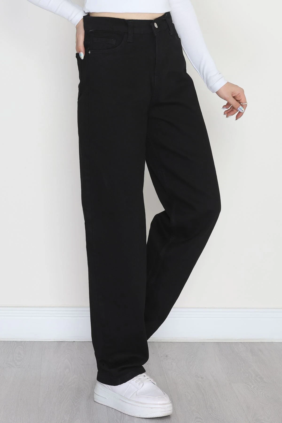 Baggy Kot Pantolon Siyah - 31536.2088.