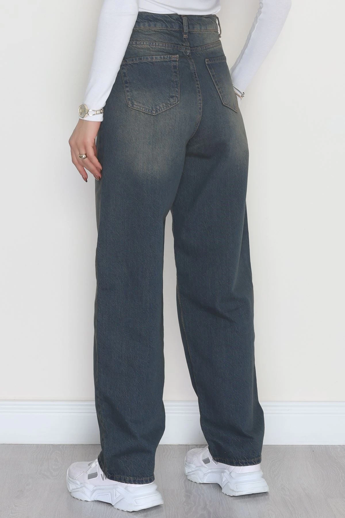 Baggy Kot Pantolon Yeşiltint - 31536.2088.