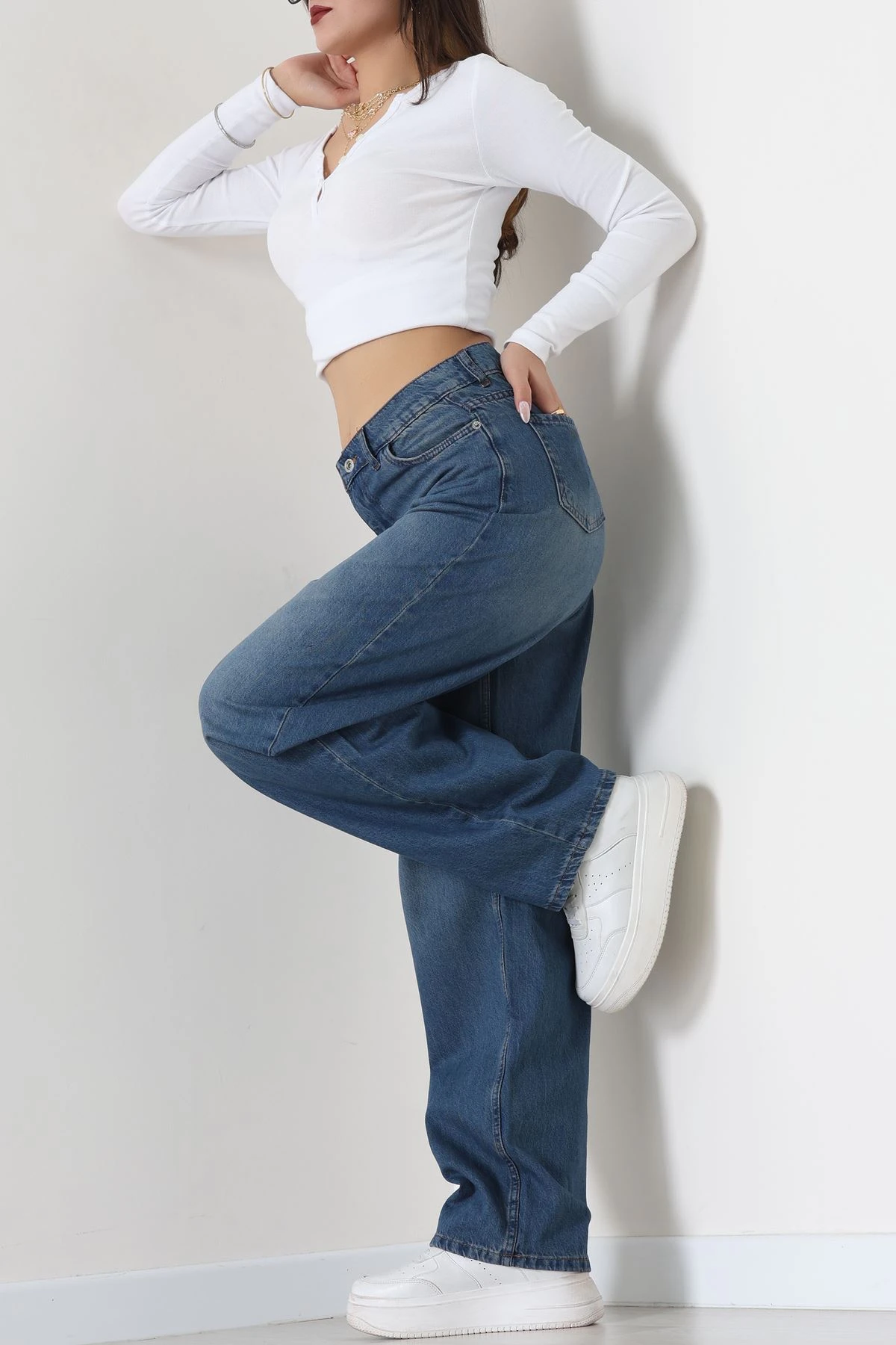 Baggy Kot Pantolon Mavi2 - 31536.2088.