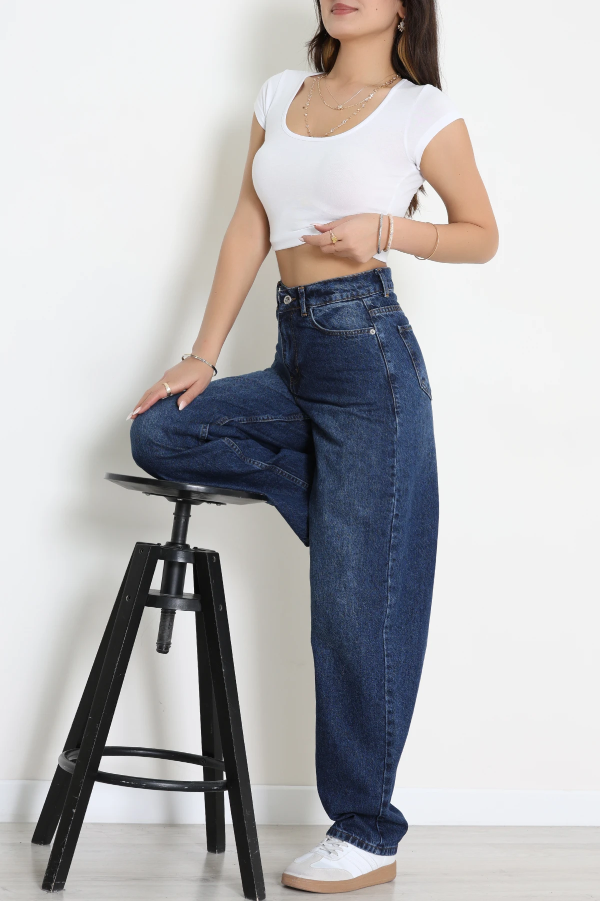 Baggy Kot Pantolon Mavi - 31536.2088.