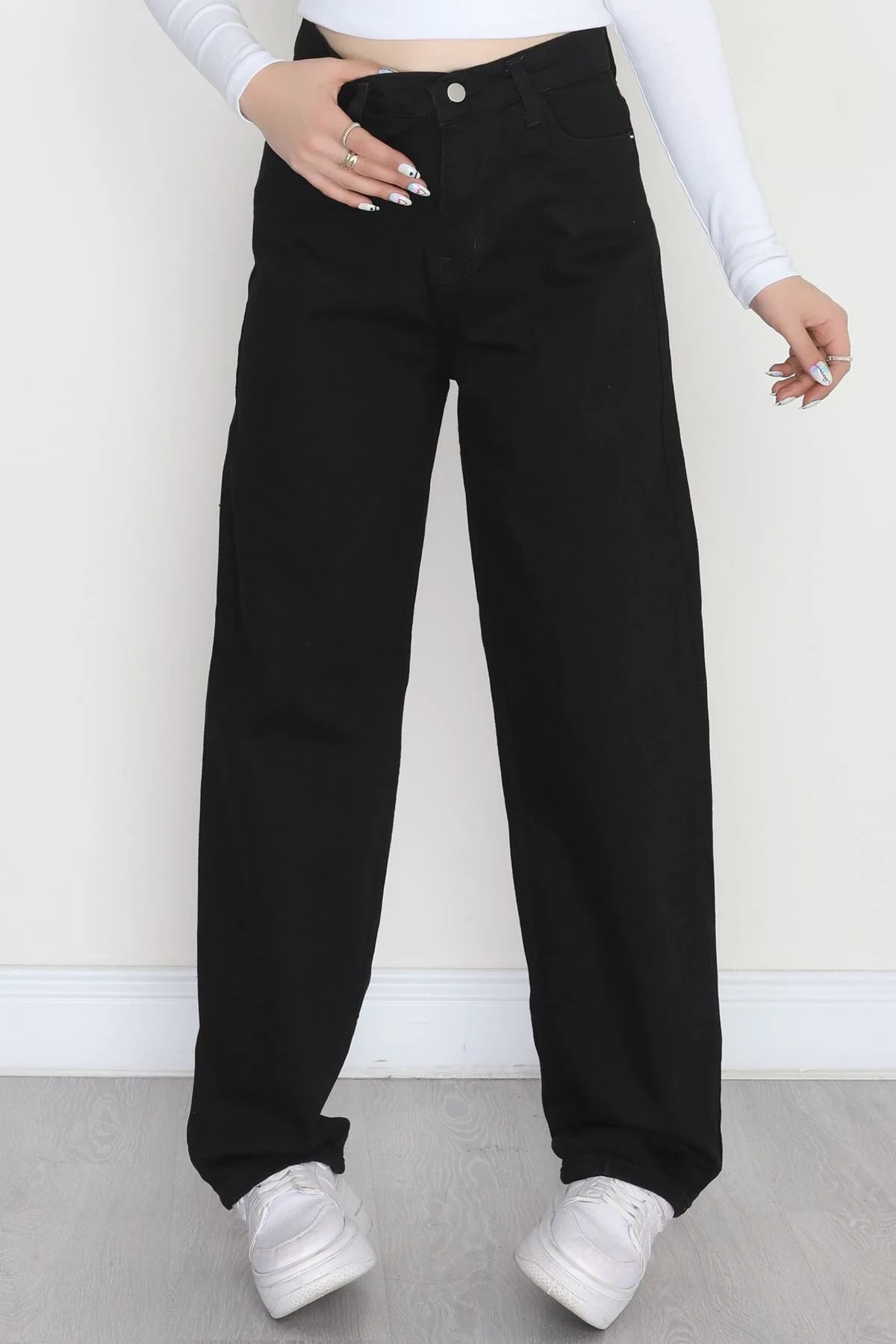 Baggy Kot Pantolon Siyah - 31536.2088.