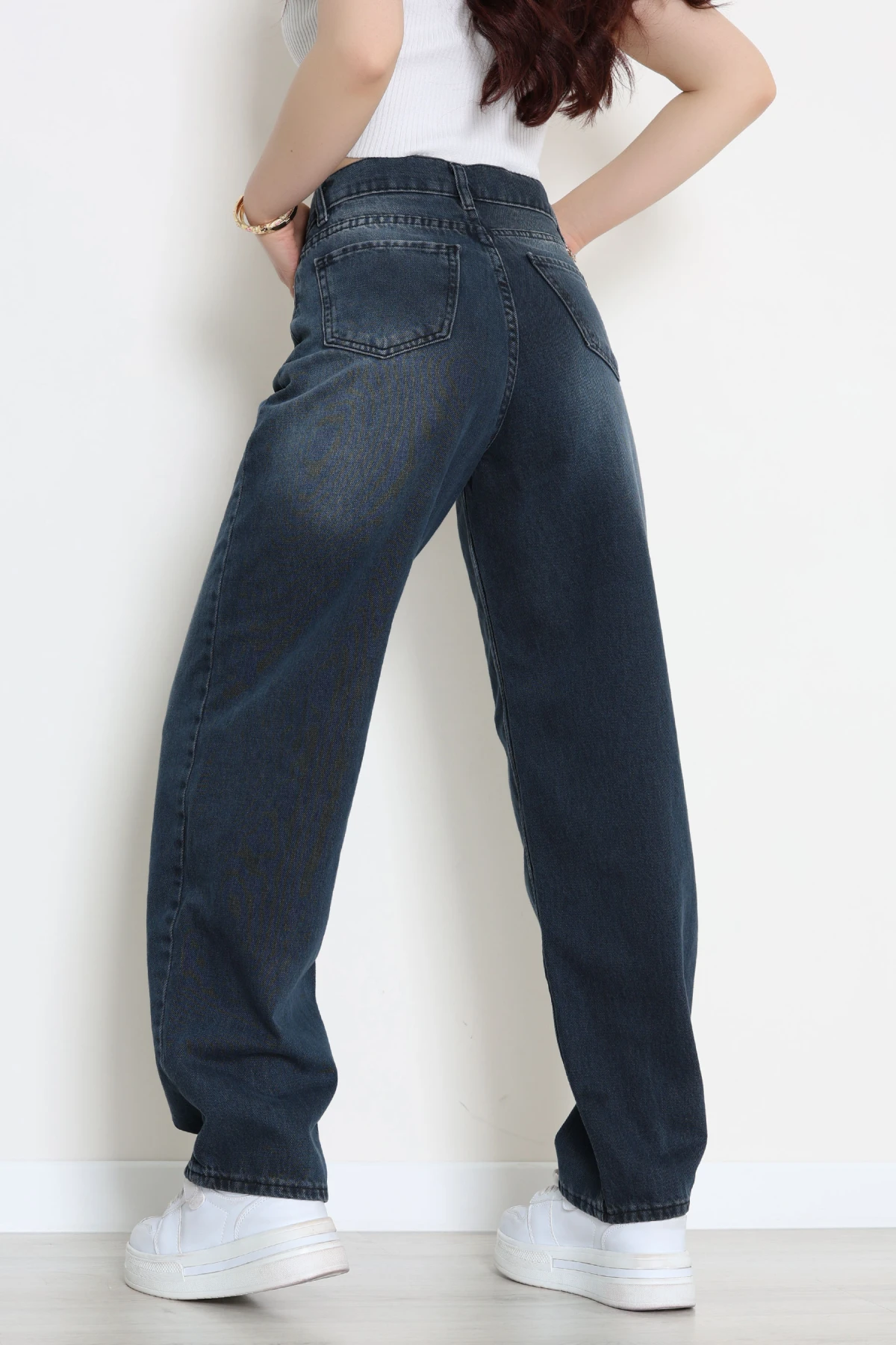 Baggy Kot Pantolon İndigo - 31536.2088.