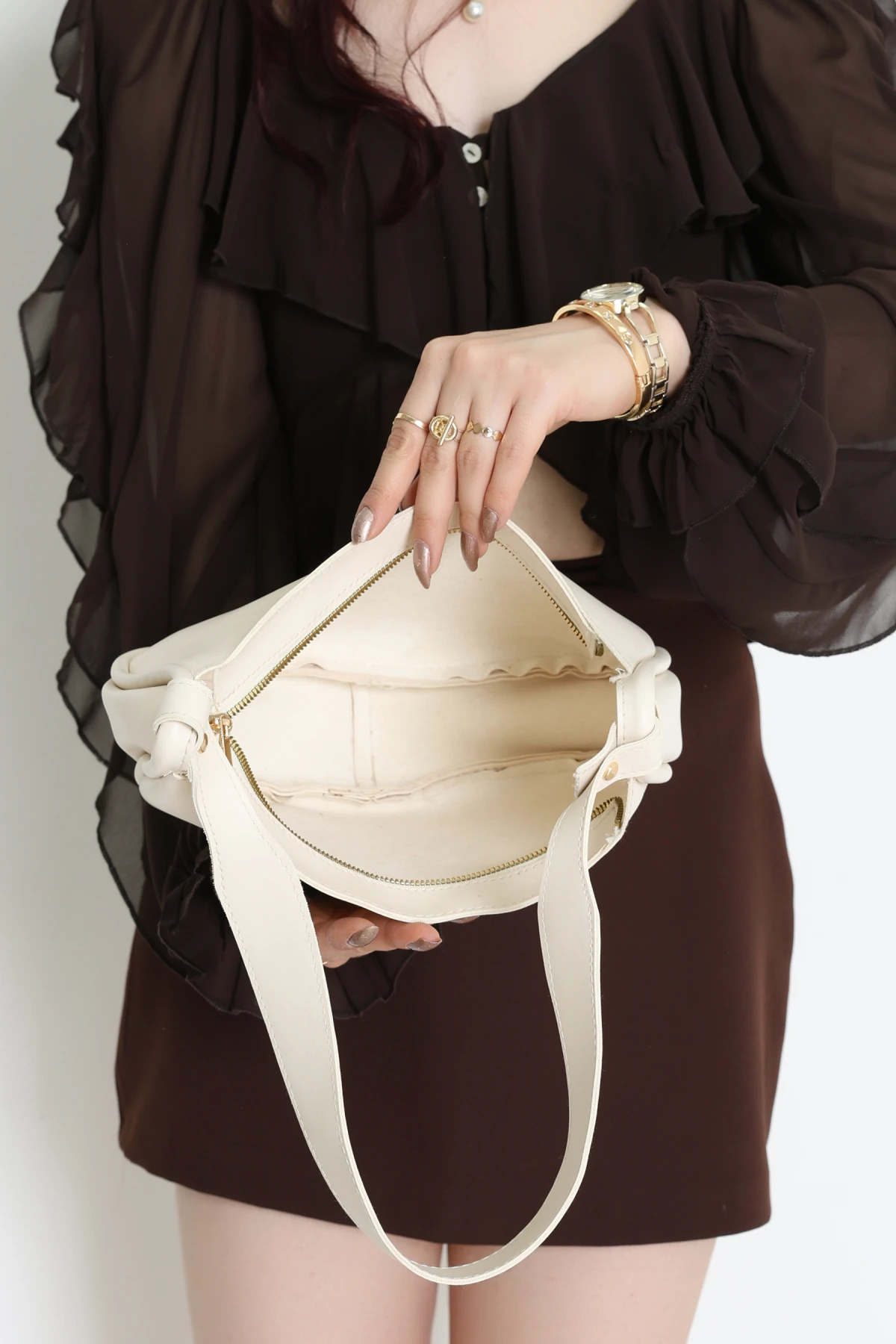 Kol Çantası Krem - 31906.2063.