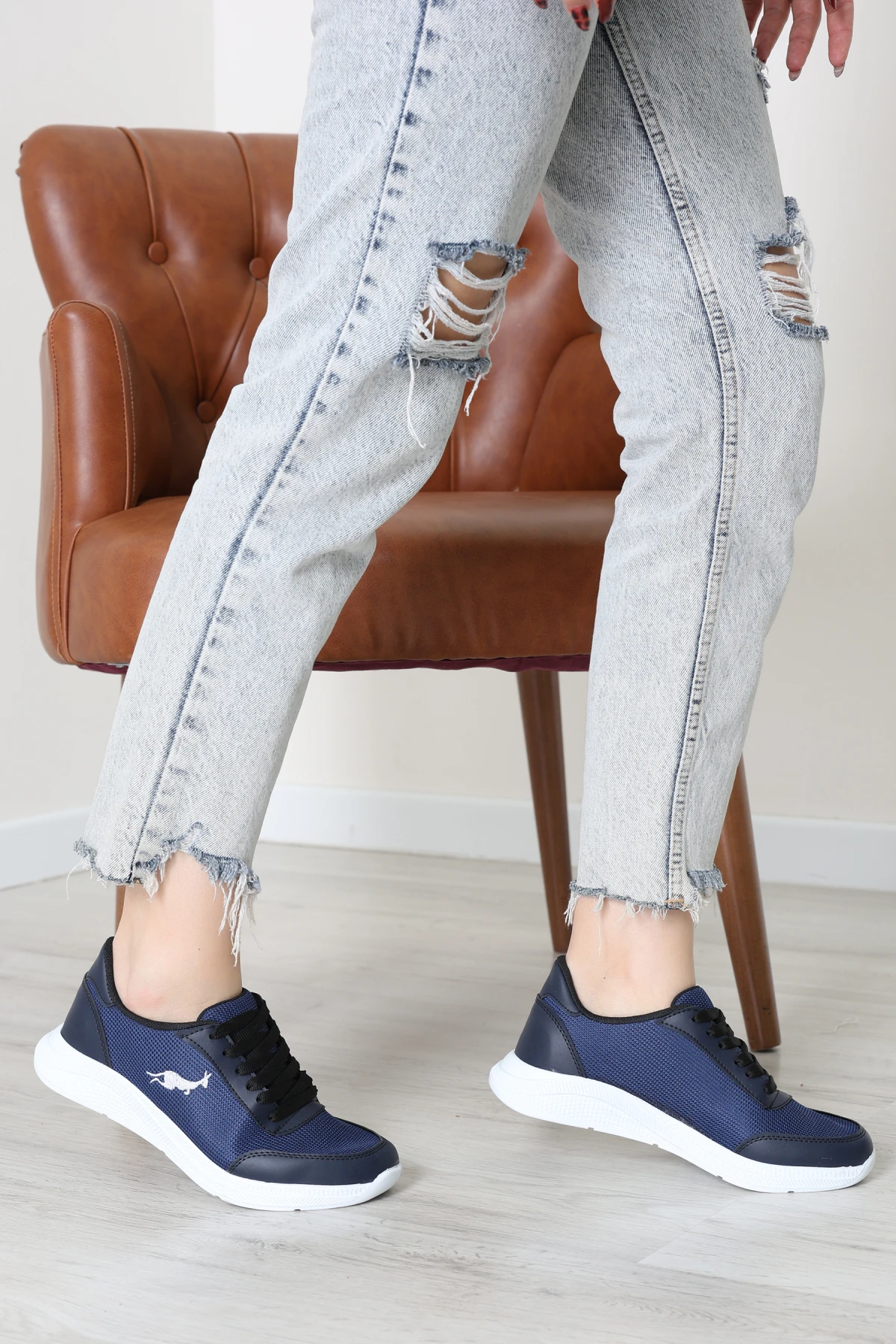 Baskılı Spor Ayakkabı Lacivert - 31911.264.