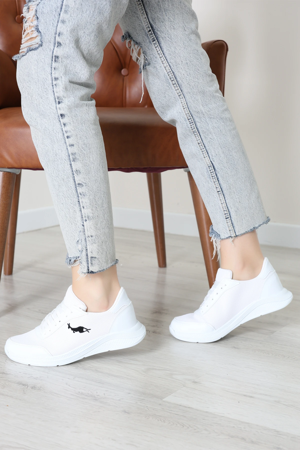 Baskılı Spor Ayakkabı Beyaz - 31911.264.