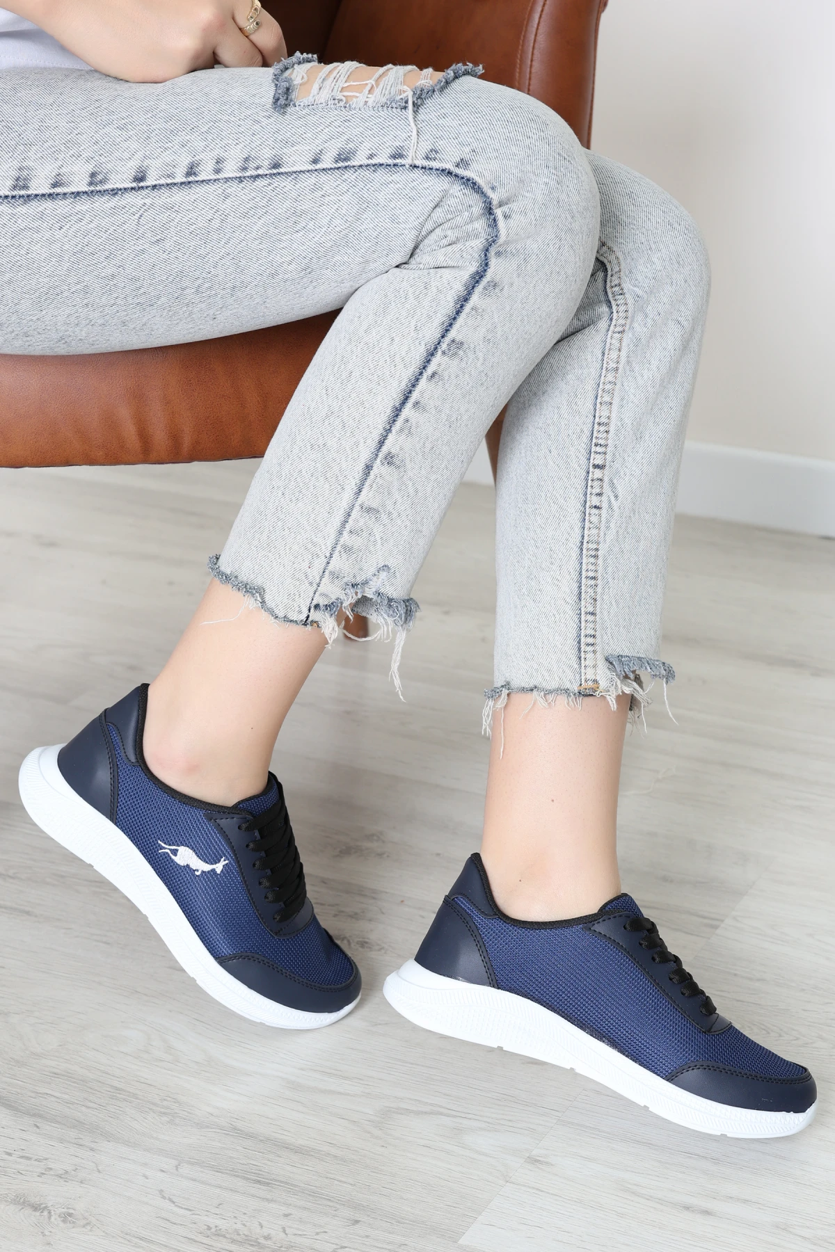 Baskılı Spor Ayakkabı Lacivert - 31911.264.