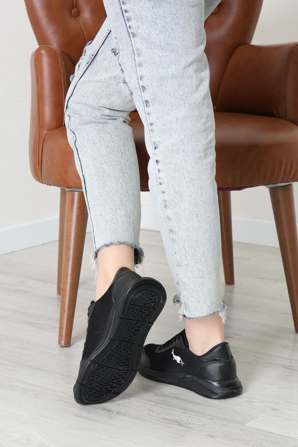 Baskılı Spor Ayakkabı Siyah - 31911.264.