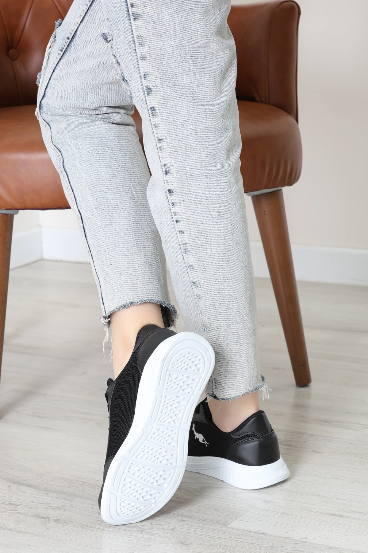 Baskılı Spor Ayakkabı Siyahbeyaz - 31911.264.