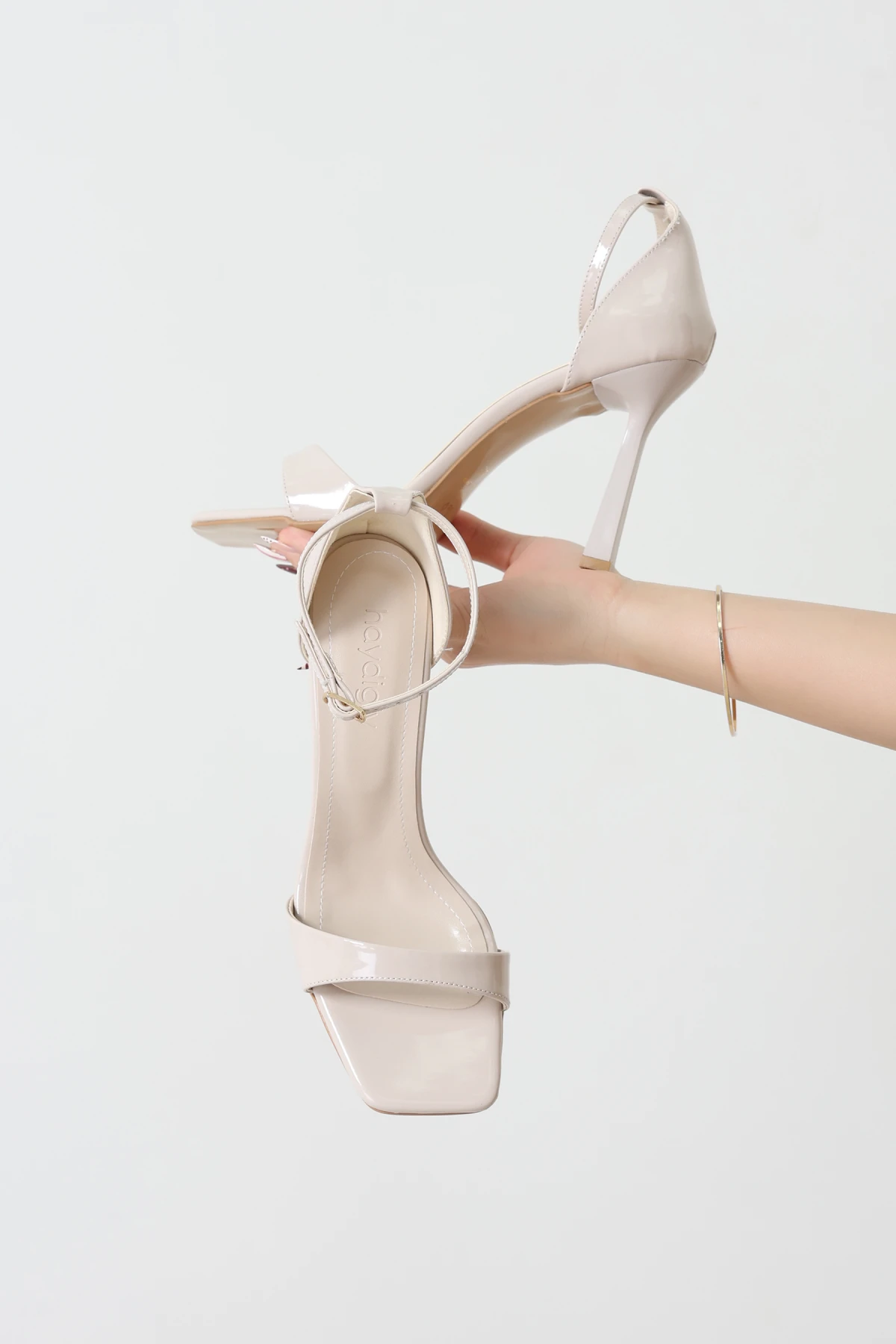 10 Cm Bilekten Bağlamalı Topuklu Ayakkabı Tenrugan - 31983.264.