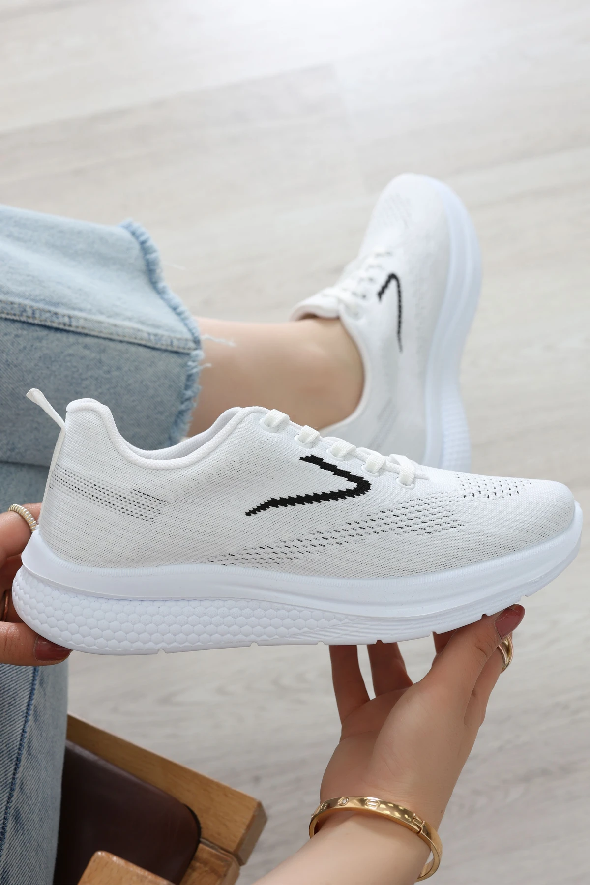 Günlük Spor Ayakkabı Beyazsiyah - 32486.2082.