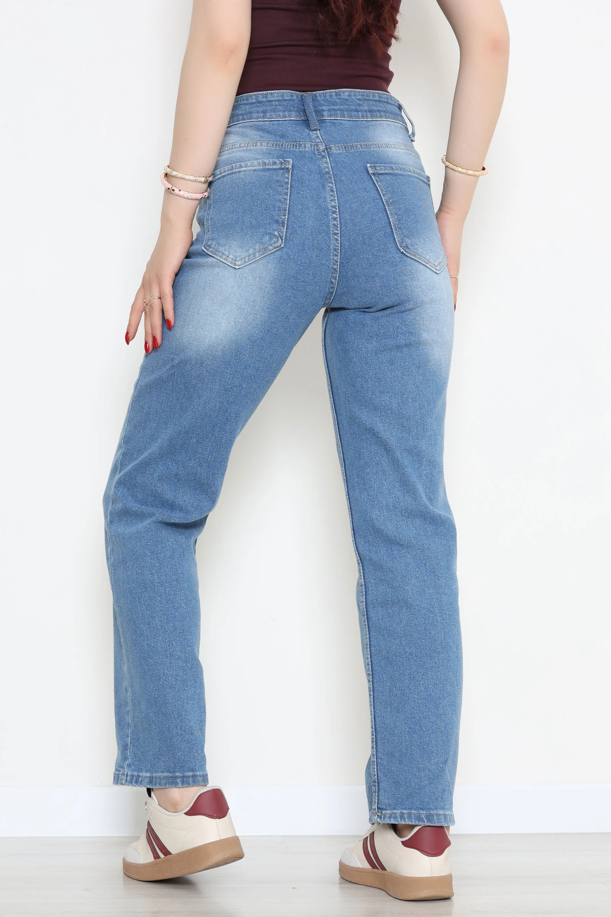 Straight Kot Pantolon Mavi - 32554.2059.