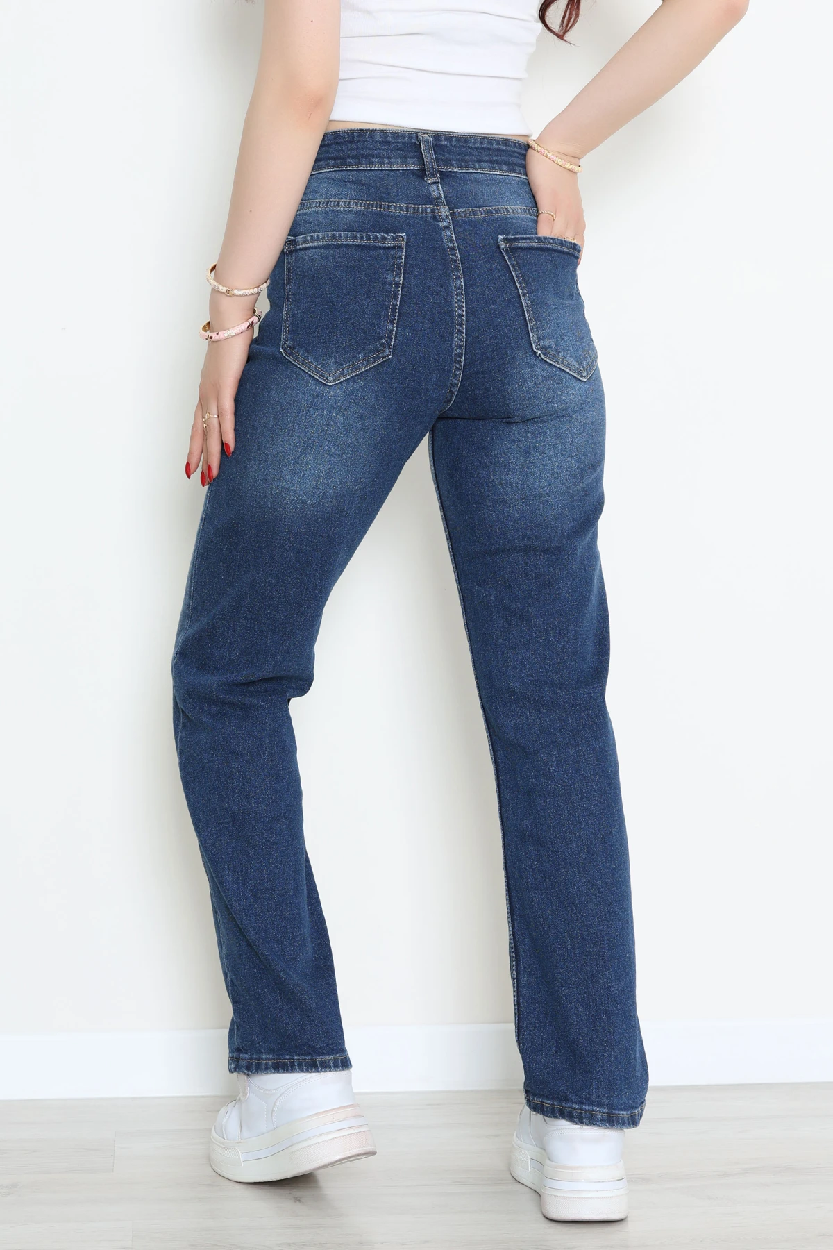 Straight Kot Pantolon Lacivert - 32554.2059.