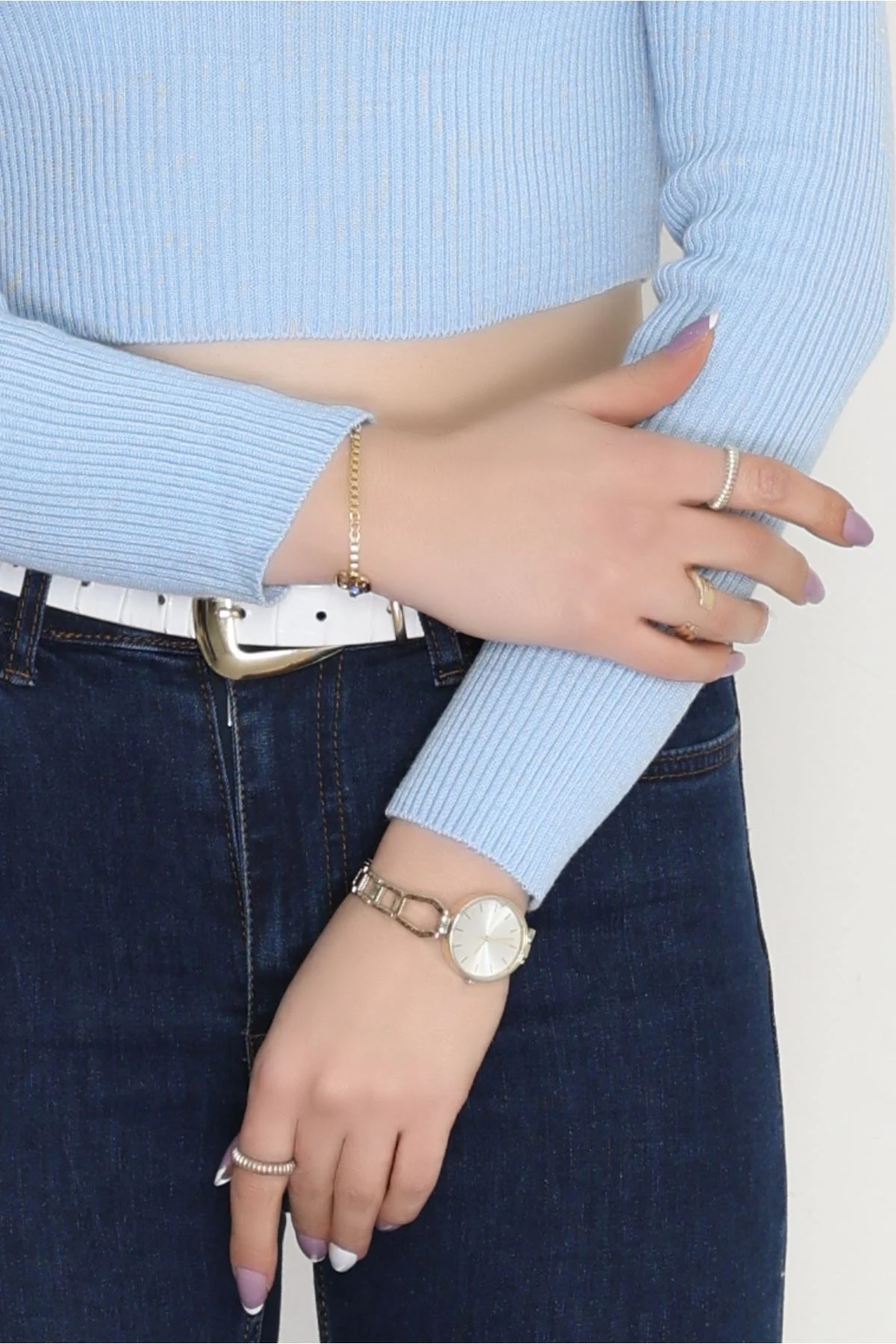 Kare Yaka Triko Bebemavi - 4012.2043.